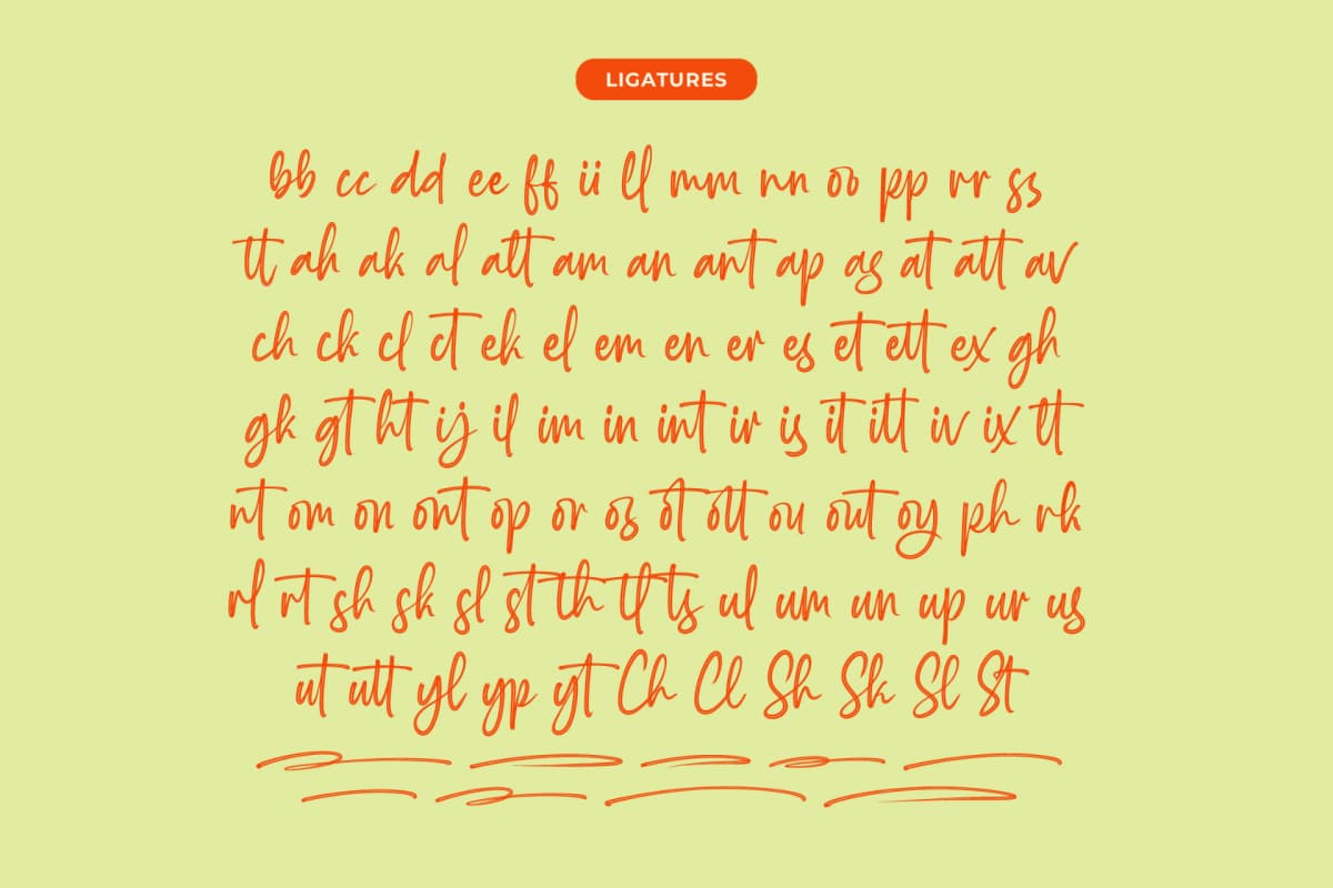 Milegants Dersonale - Modern Brush Font font preview 18