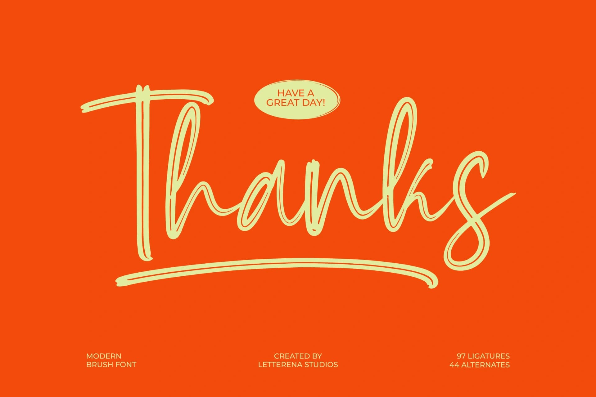 Preview 20 for Milegants Dersonale - Modern Brush Font
