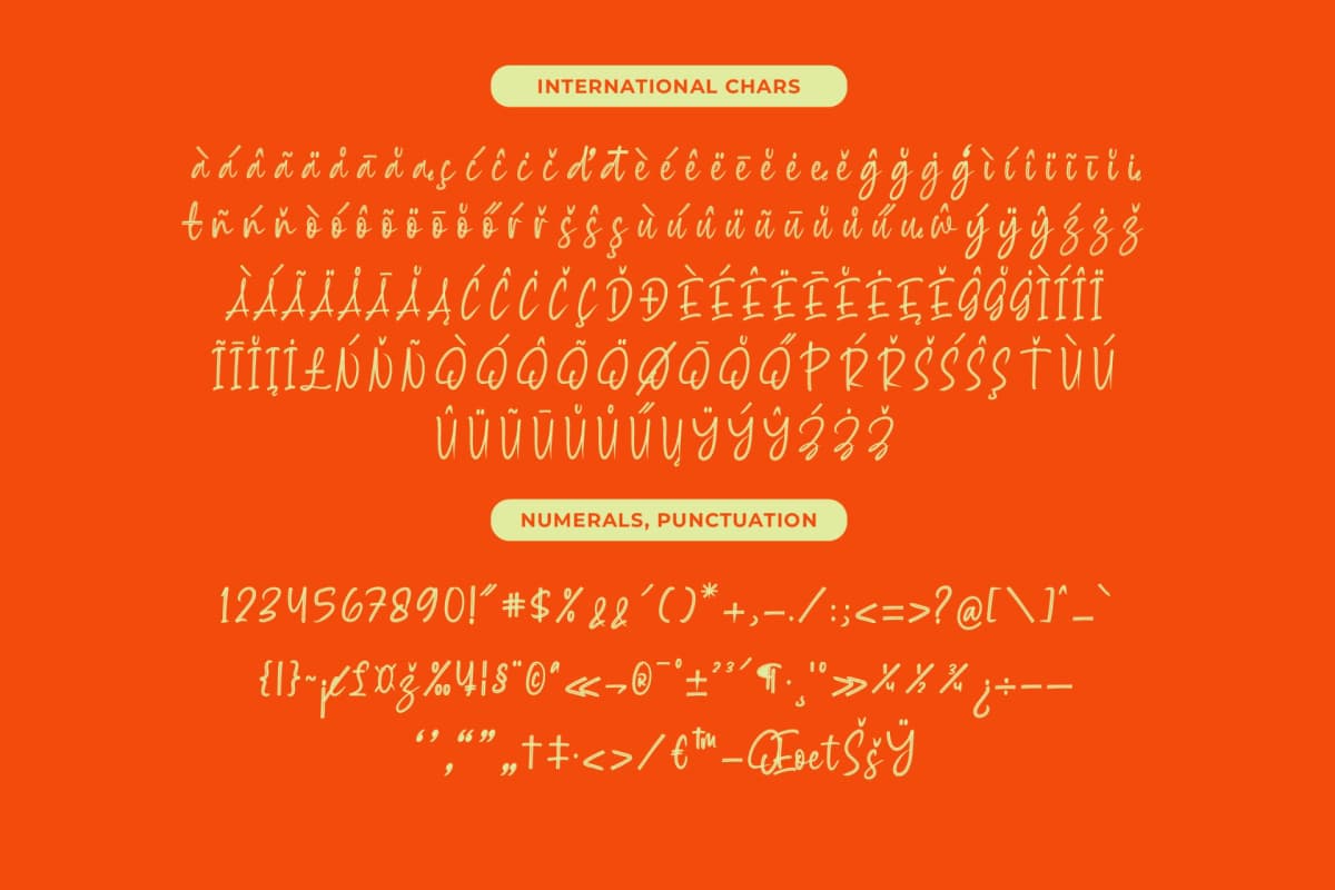 Milegants Dersonale - Modern Brush Font font preview 19