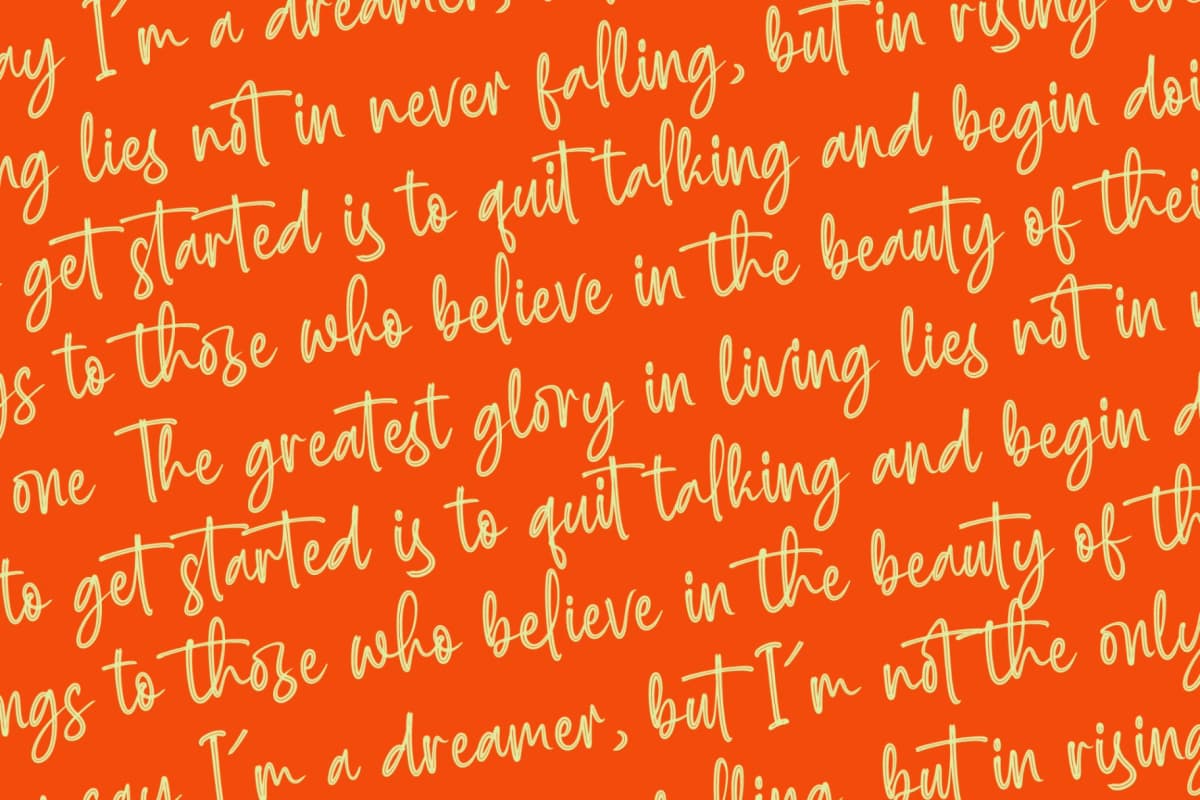 Milegants Dersonale - Modern Brush Font font preview 17