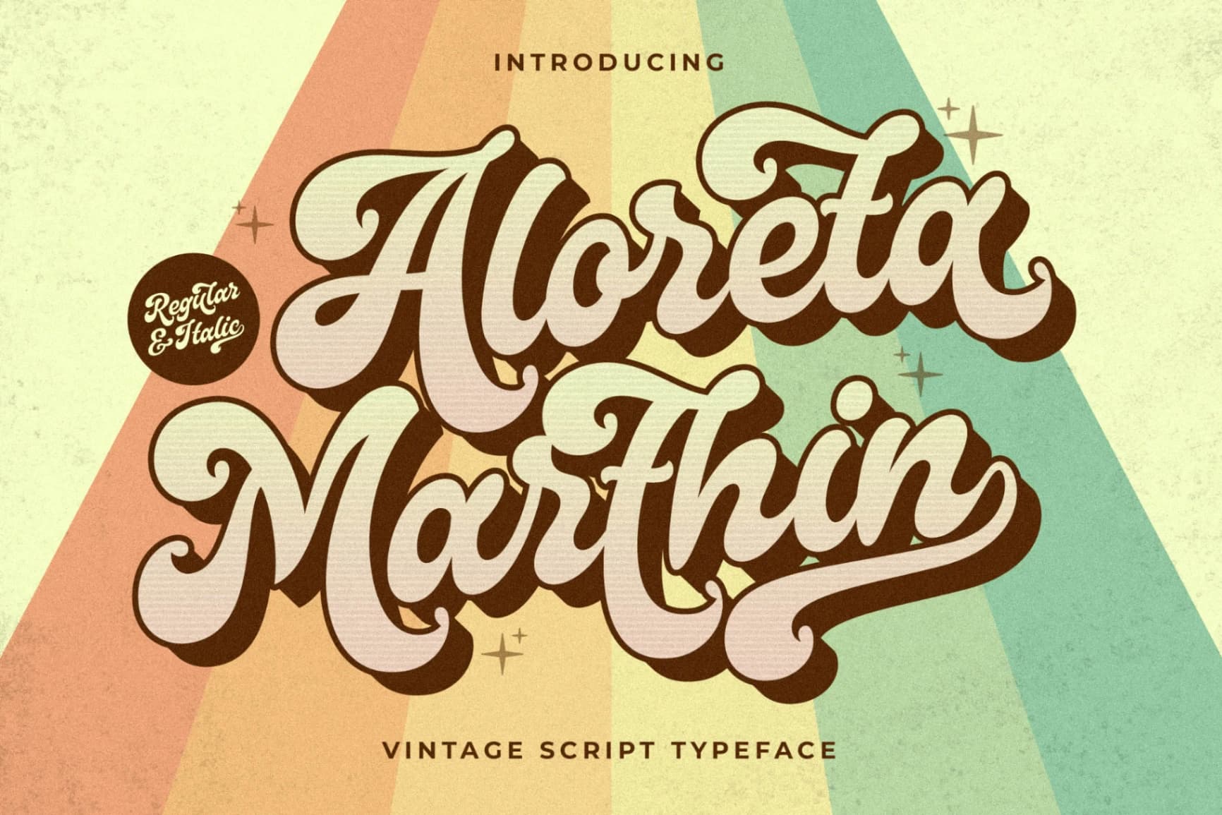 Preview of Aloreta Marthin - Vintage Script Font font