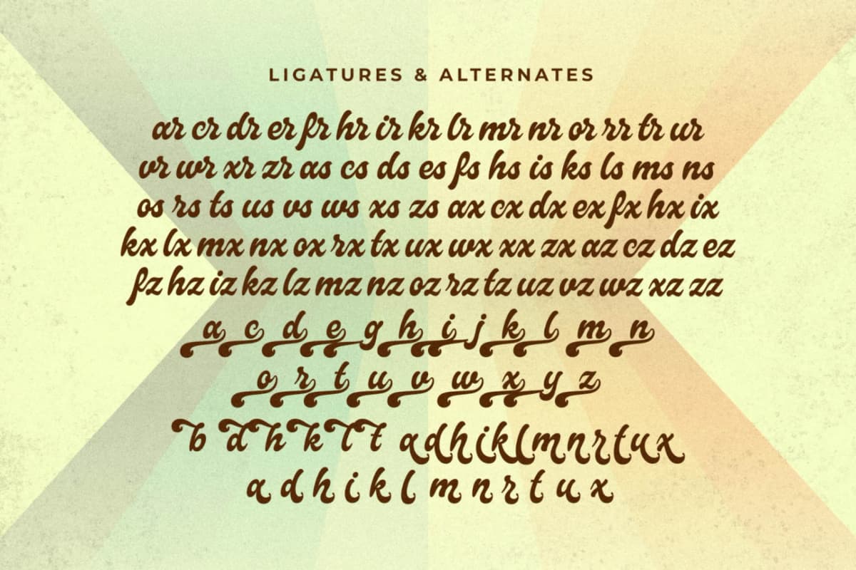 Aloreta Marthin - Vintage Script Font font preview 14