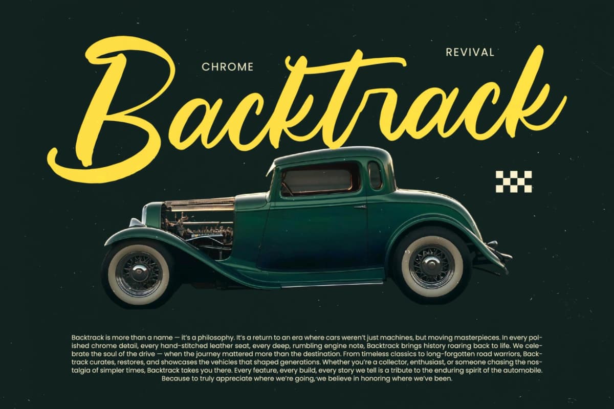 Matric Bunker - Bold Brush Font font preview 16