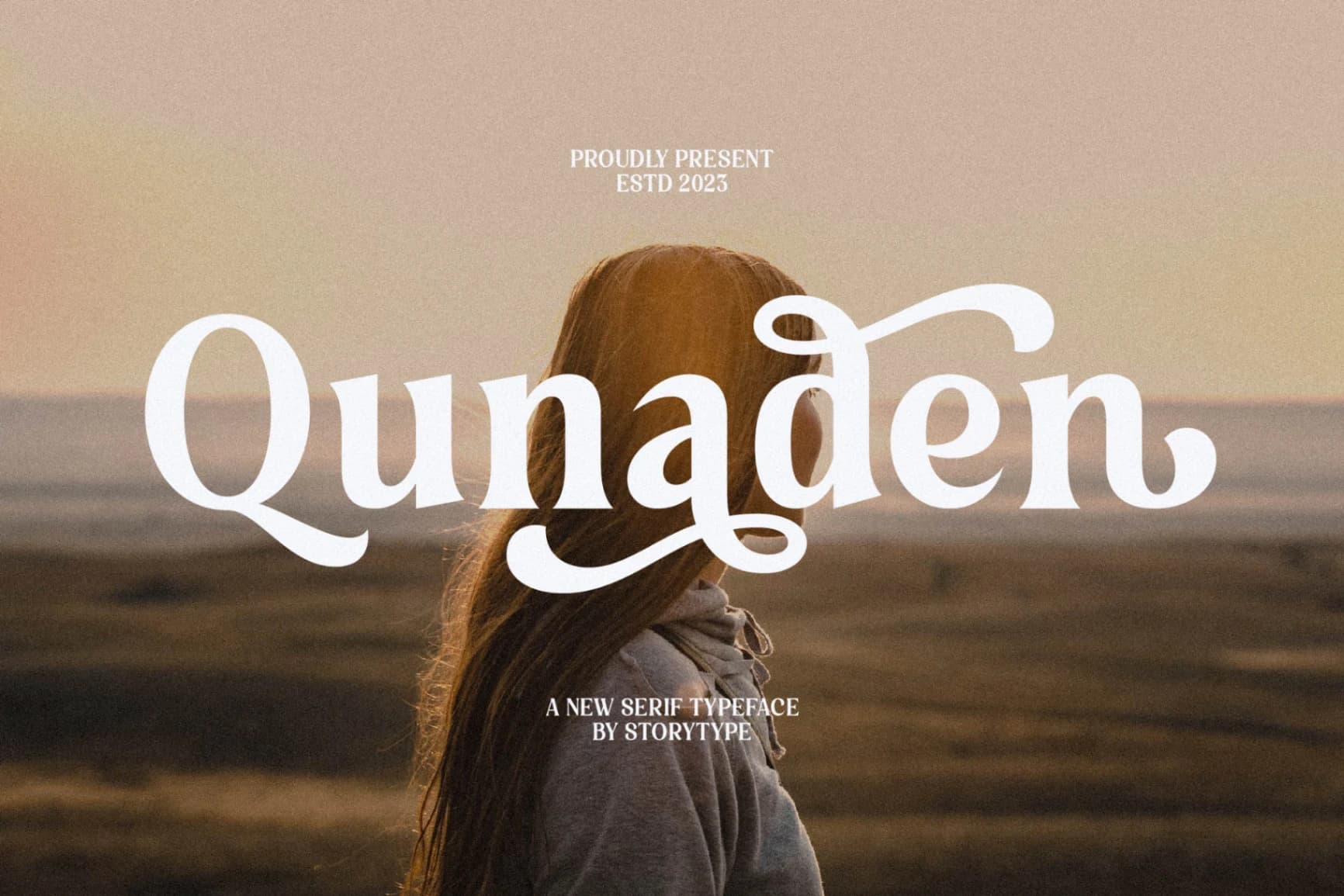 Preview of Qunaden - A New Serif Typeface font