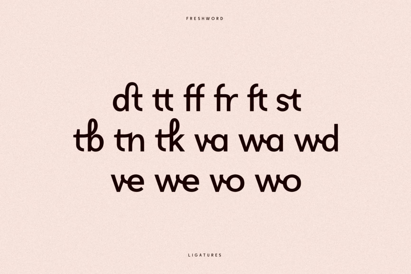 Preview 7 for Freshwost - Ligatures Sans Serif Font