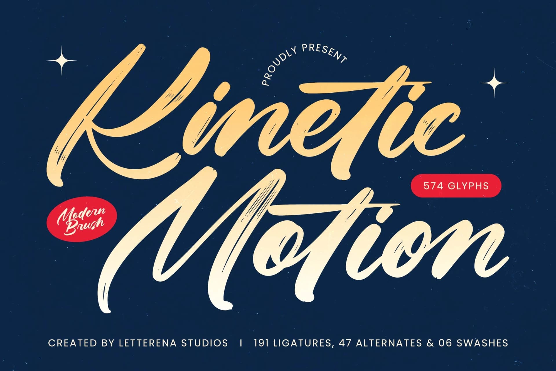 Preview of Kinetic Motion - Modern Brush Font font