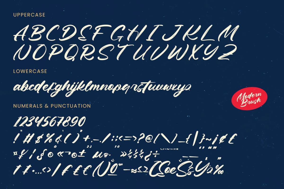 Preview 15 for Kinetic Motion - Modern Brush Font