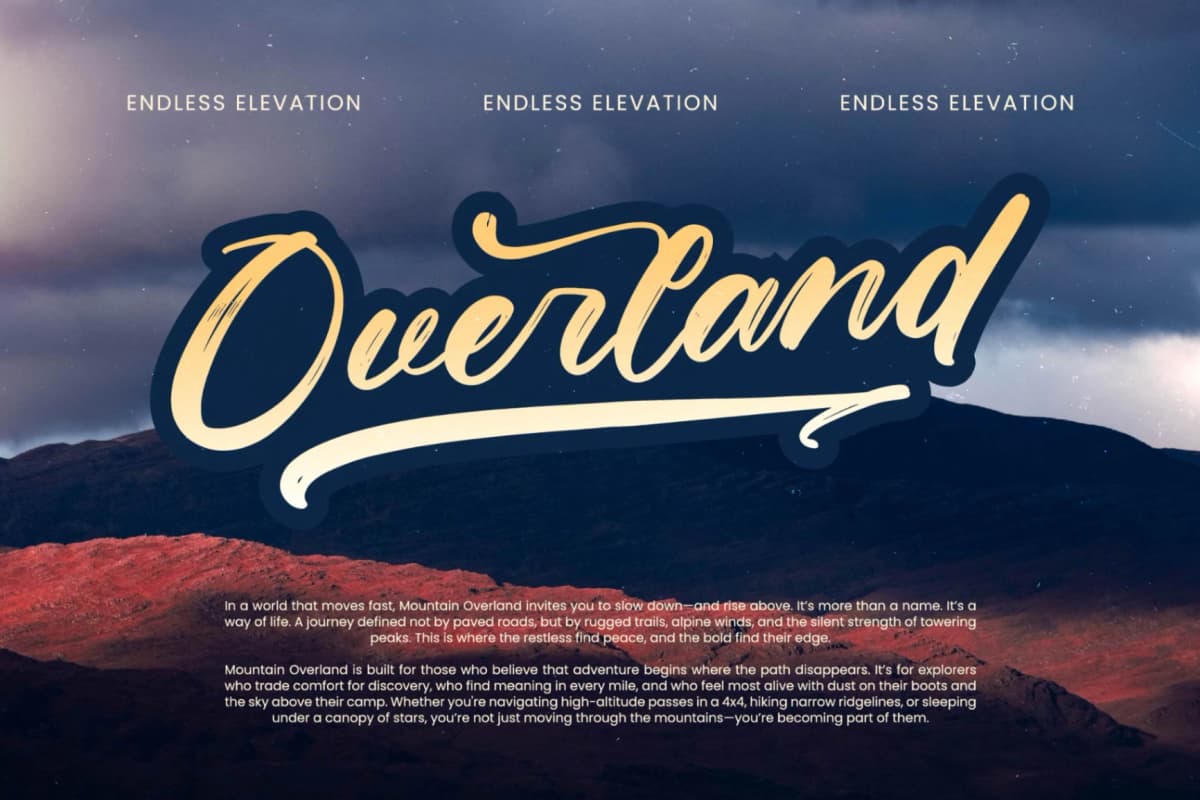 Preview 14 for Kinetic Motion - Modern Brush Font