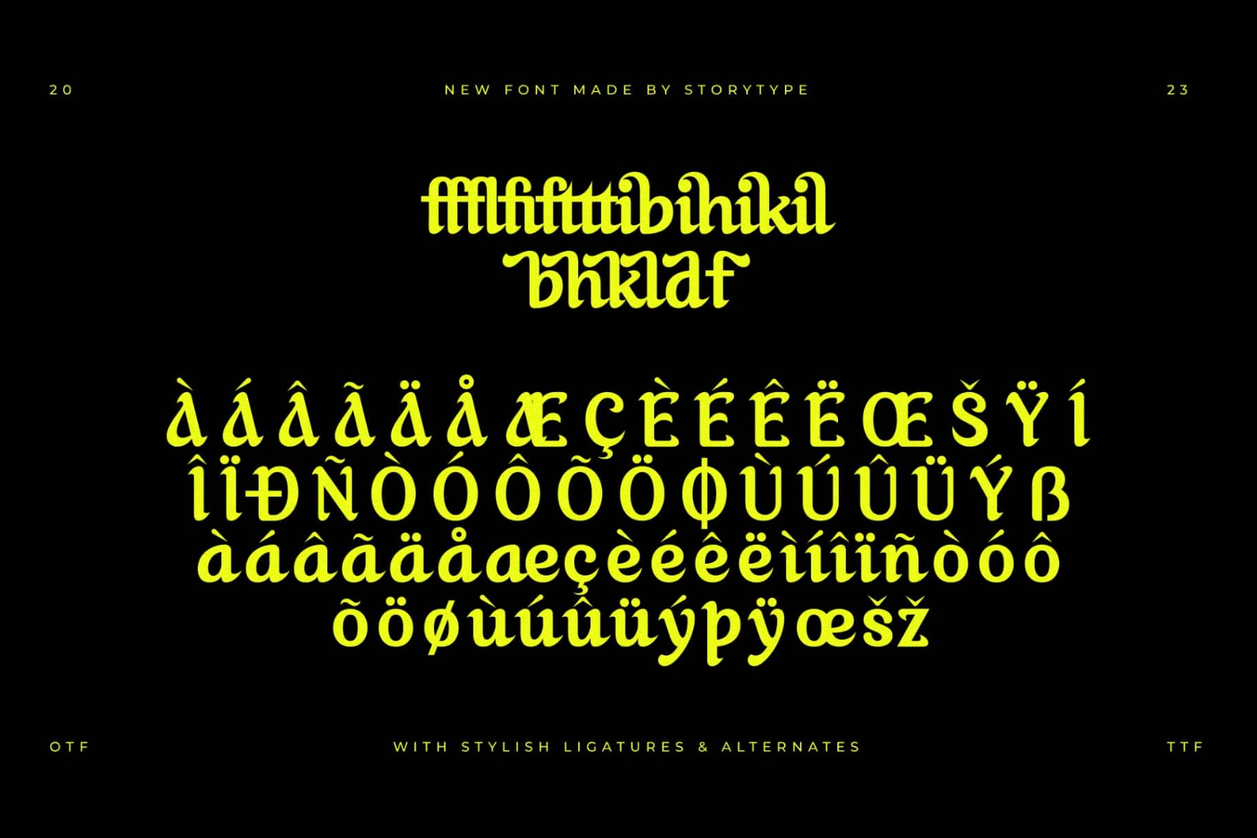 Preview 14 for Akilvan - A Display Typeface Font