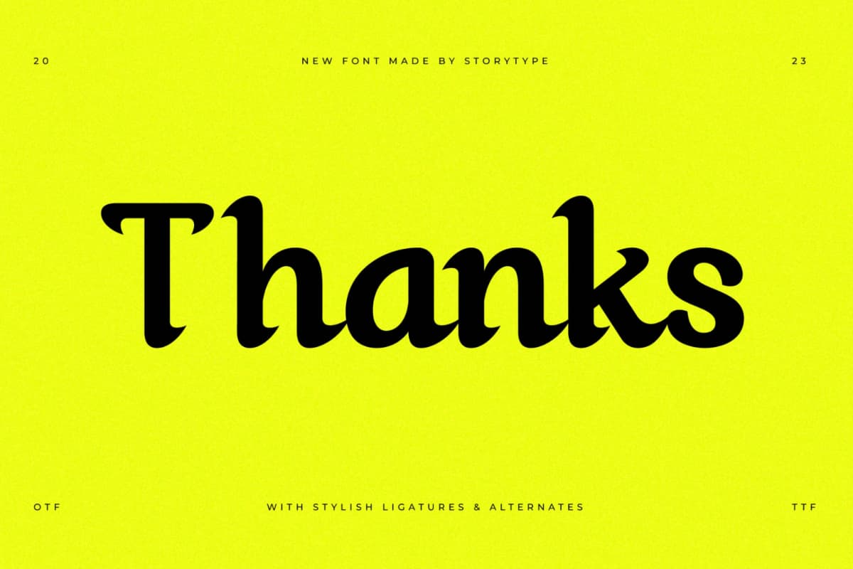Akilvan - A Display Typeface Font font preview 15