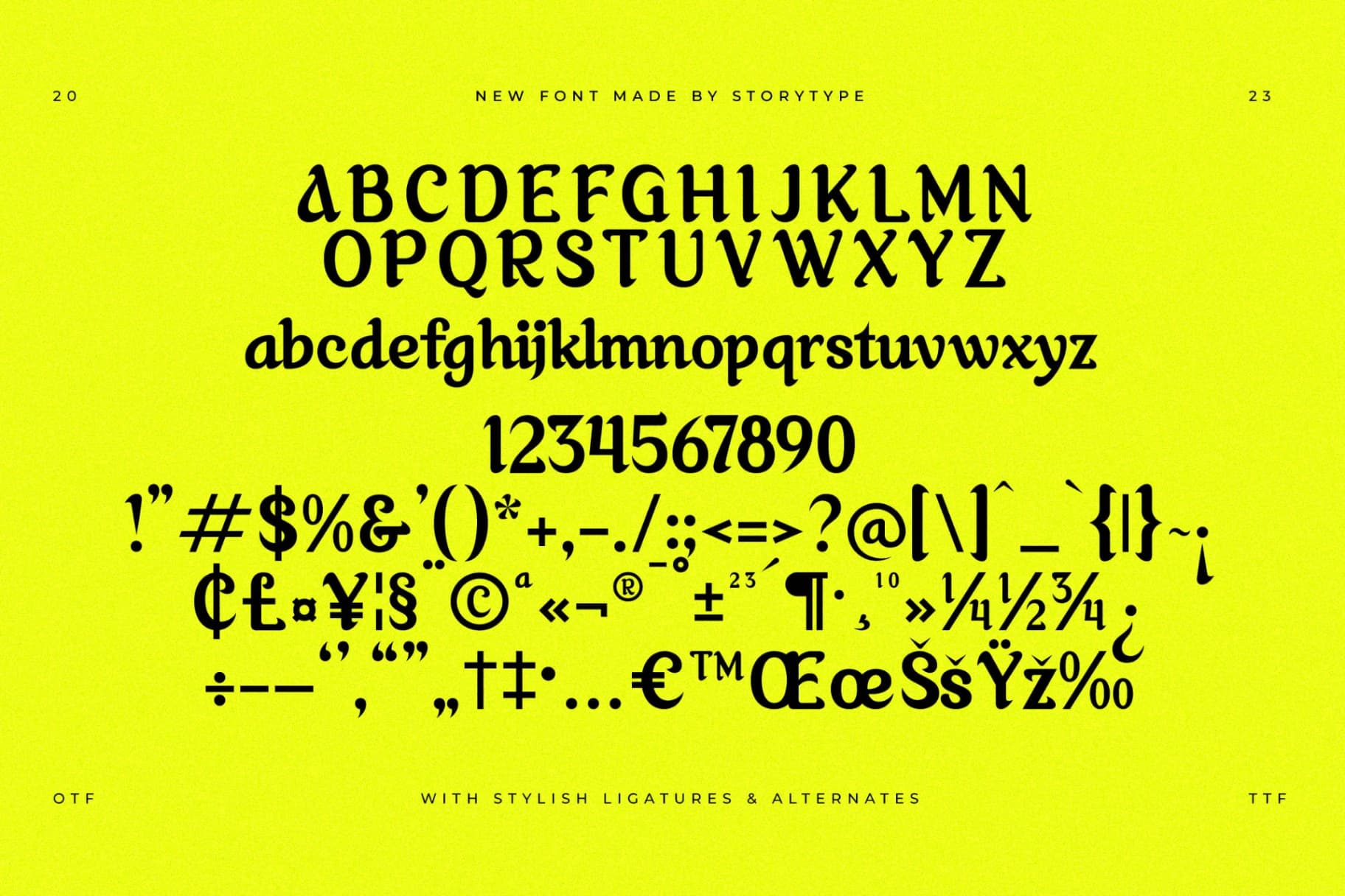 Preview 13 for Akilvan - A Display Typeface Font