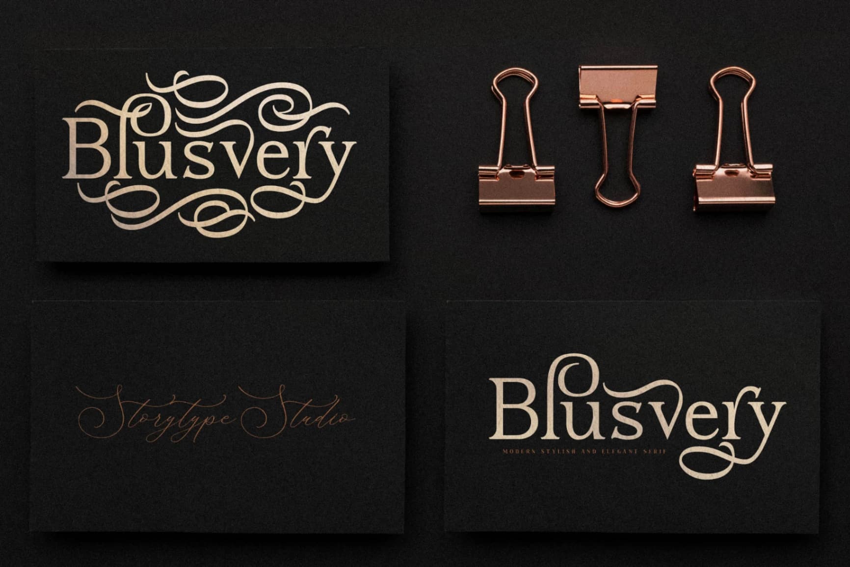 Preview 10 for Blusvery - Modern Stylish Serif Font