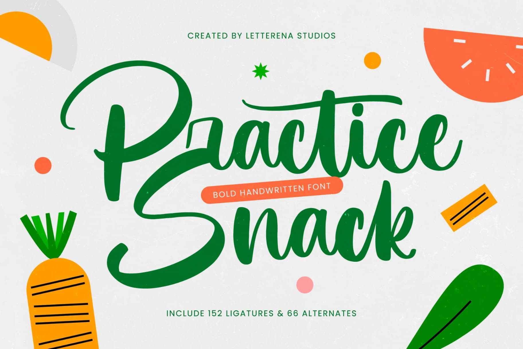 Preview of Practice Snack - Bold Handwritten Font font