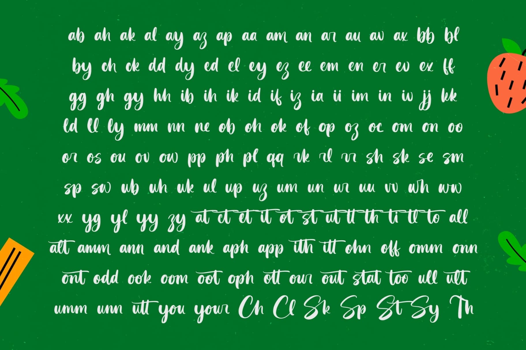 Preview 18 for Practice Snack - Bold Handwritten Font