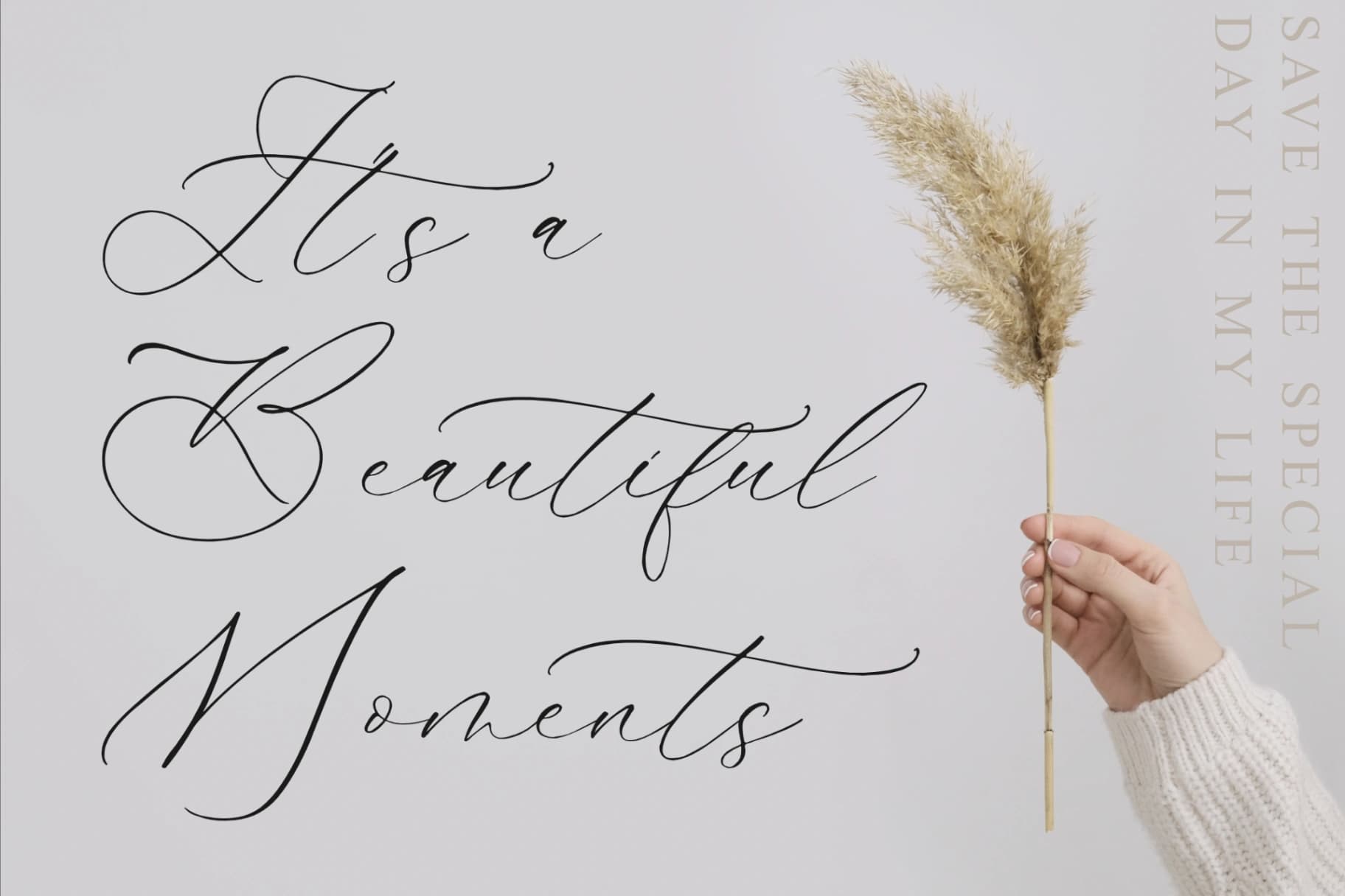 Preview 5 for Gladioss Feather - Luxury Script Font