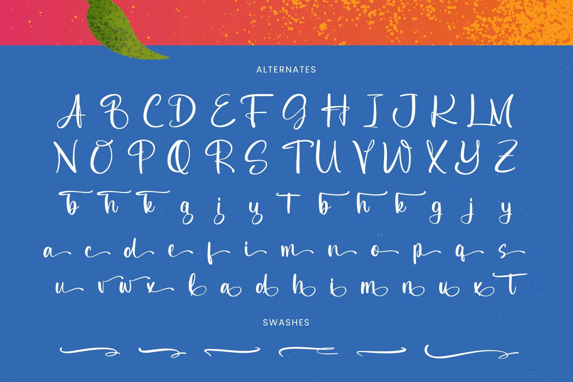 Preview 19 for Delights Fruity - Bold Brush Font