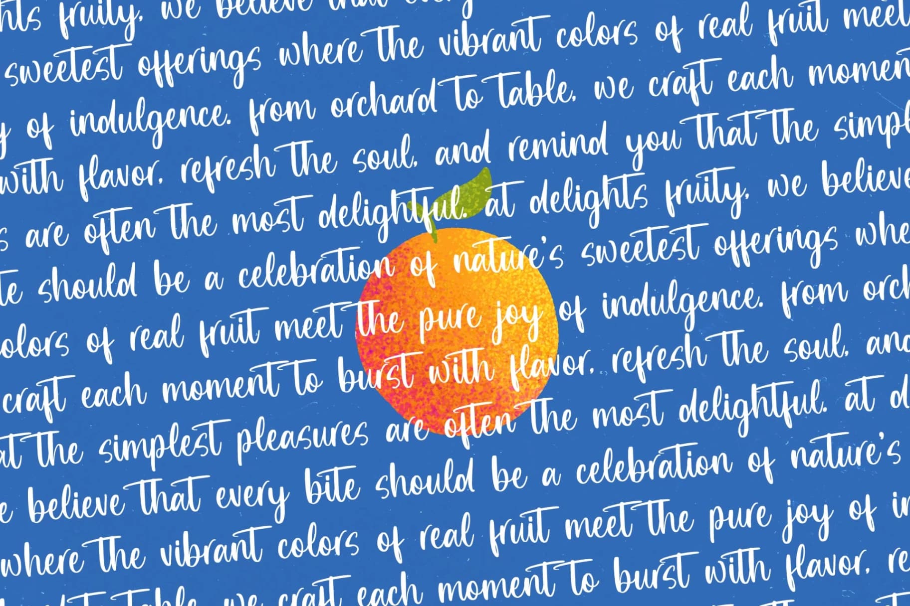 Preview 12 for Delights Fruity - Bold Brush Font