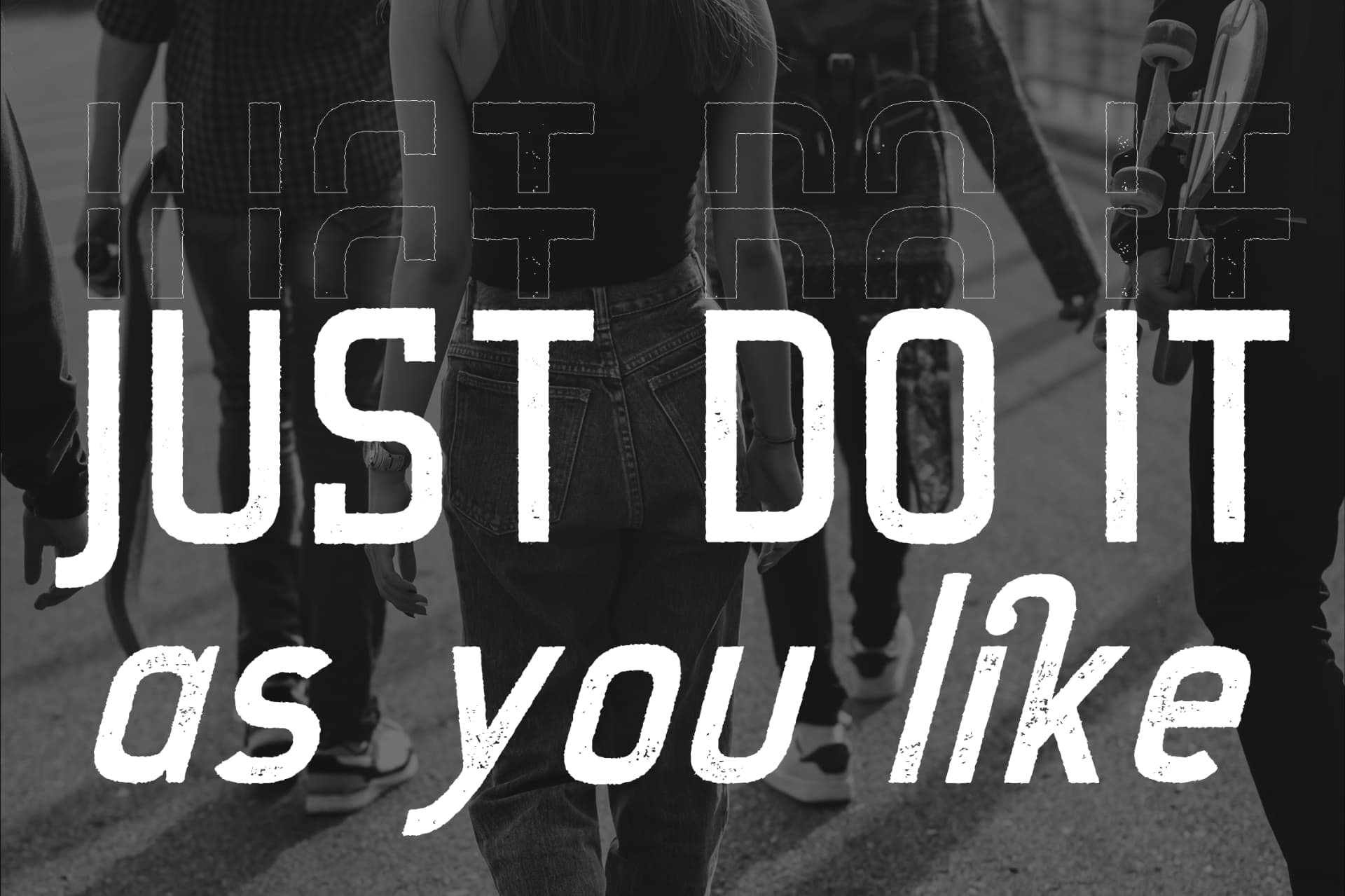 Preview 2 for Jingadile - Rough Sans Serif Font