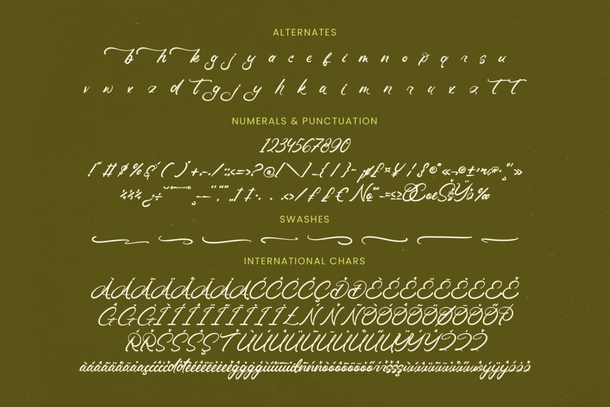 Omanik Chinta - Bold Handwritten Font font preview 19
