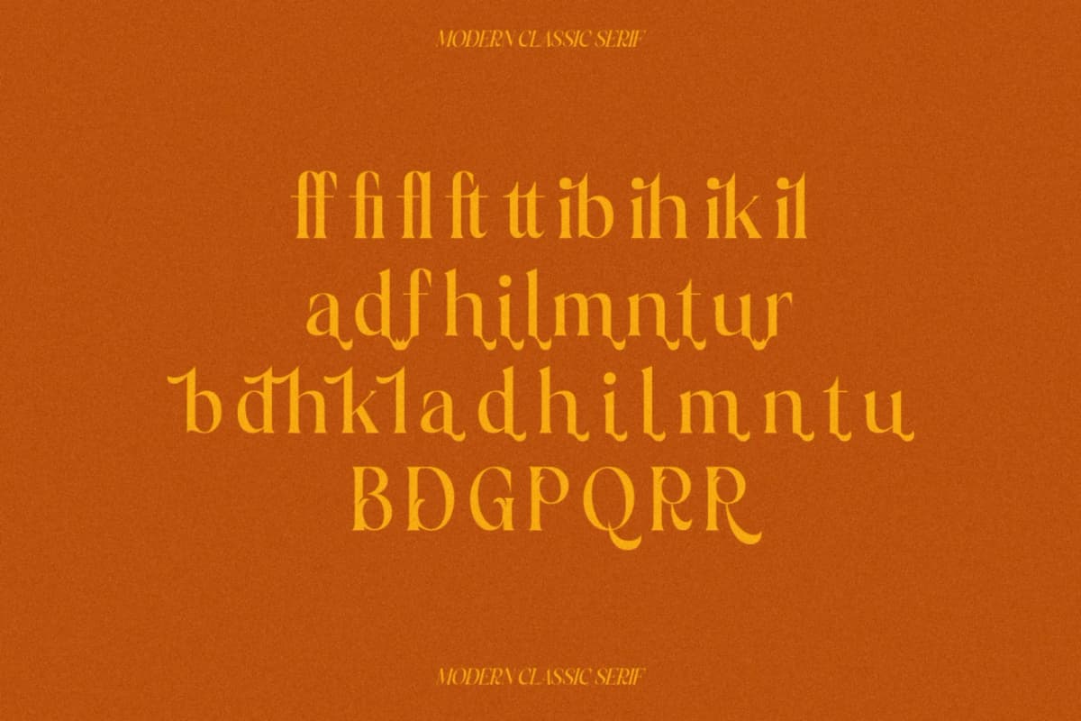 Gracie - Modern Classic Serif font preview 14