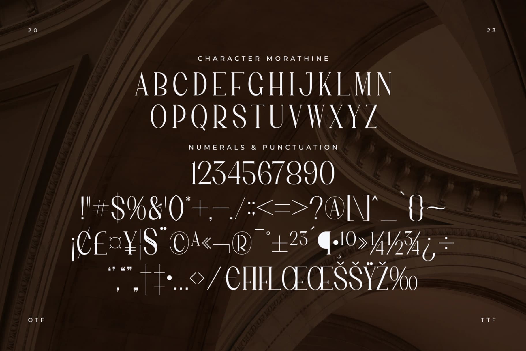 Preview 13 for Morathine - Modern Display Typeface
