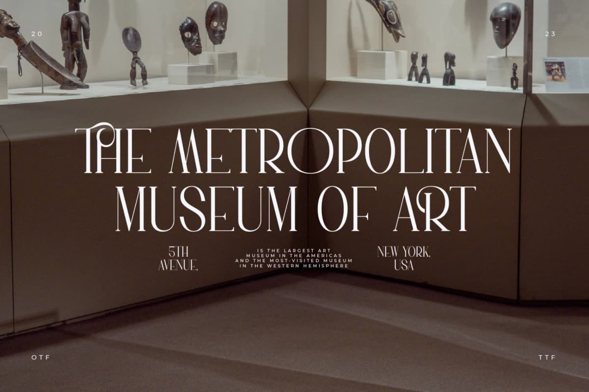 Preview 3 for Morathine - Modern Display Typeface