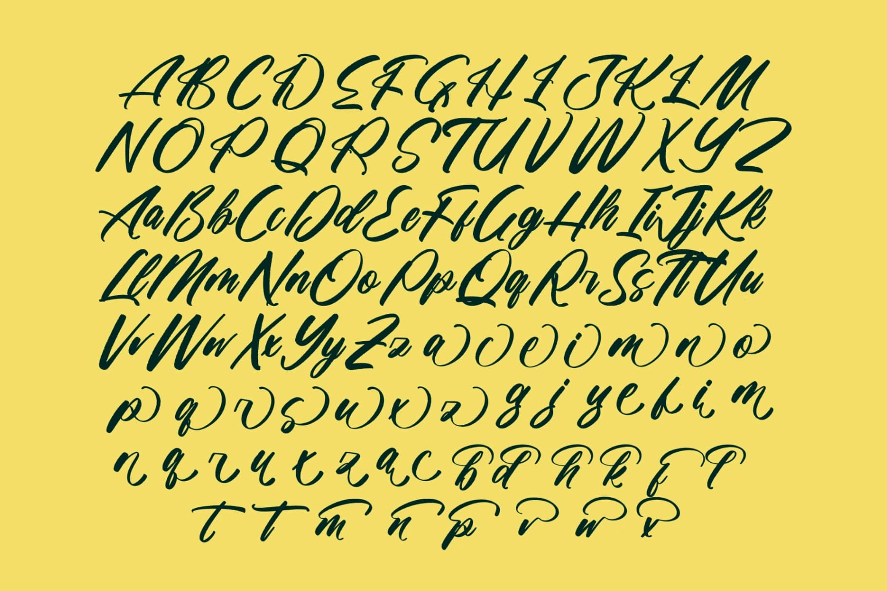 Preview 12 for Ciaters Gangster - Brush Handwritten Font