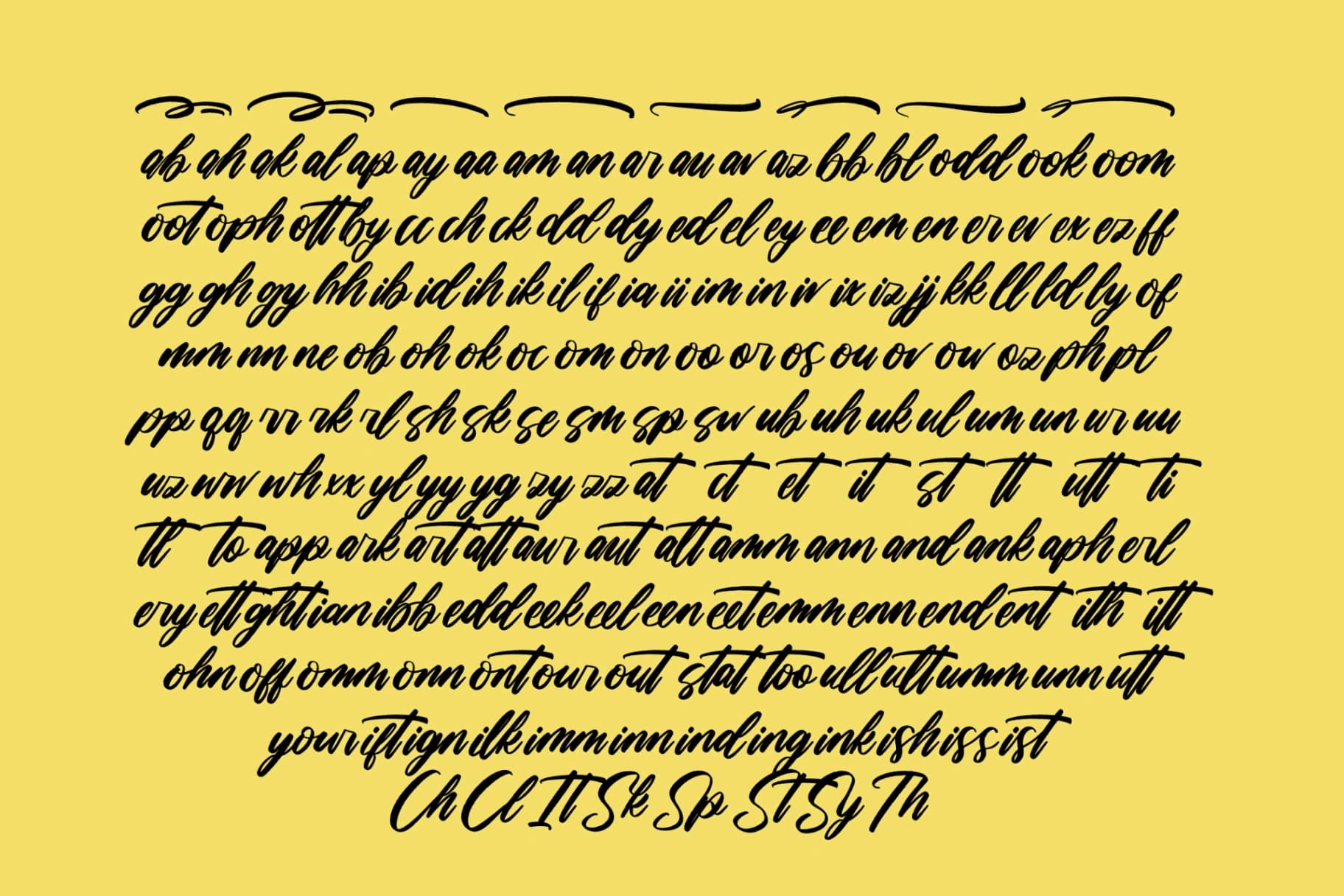 Preview 14 for Ciaters Gangster - Brush Handwritten Font