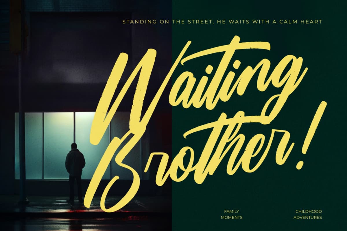 Preview 7 for Ciaters Gangster - Brush Handwritten Font