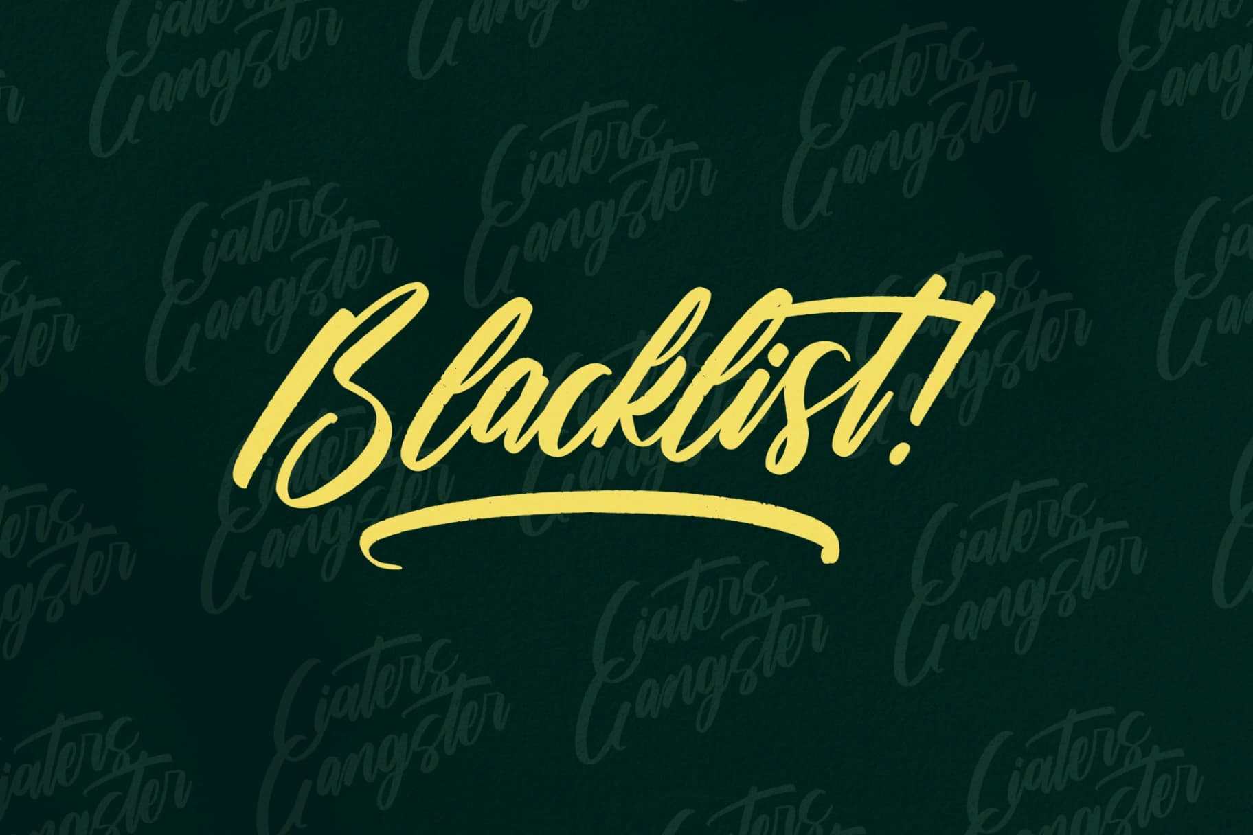 Preview 5 for Ciaters Gangster - Brush Handwritten Font