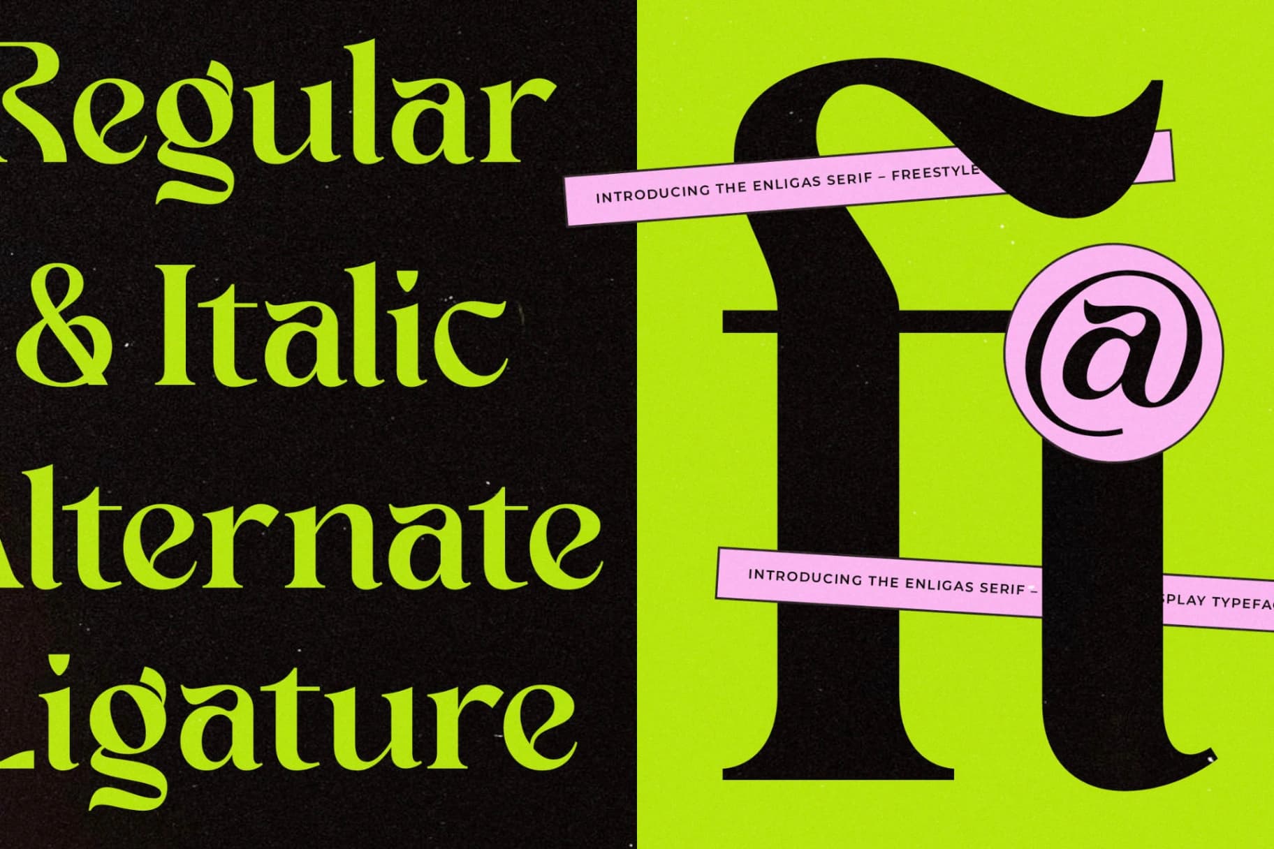 Preview 12 for Enligas - Freestyle Display Typeface