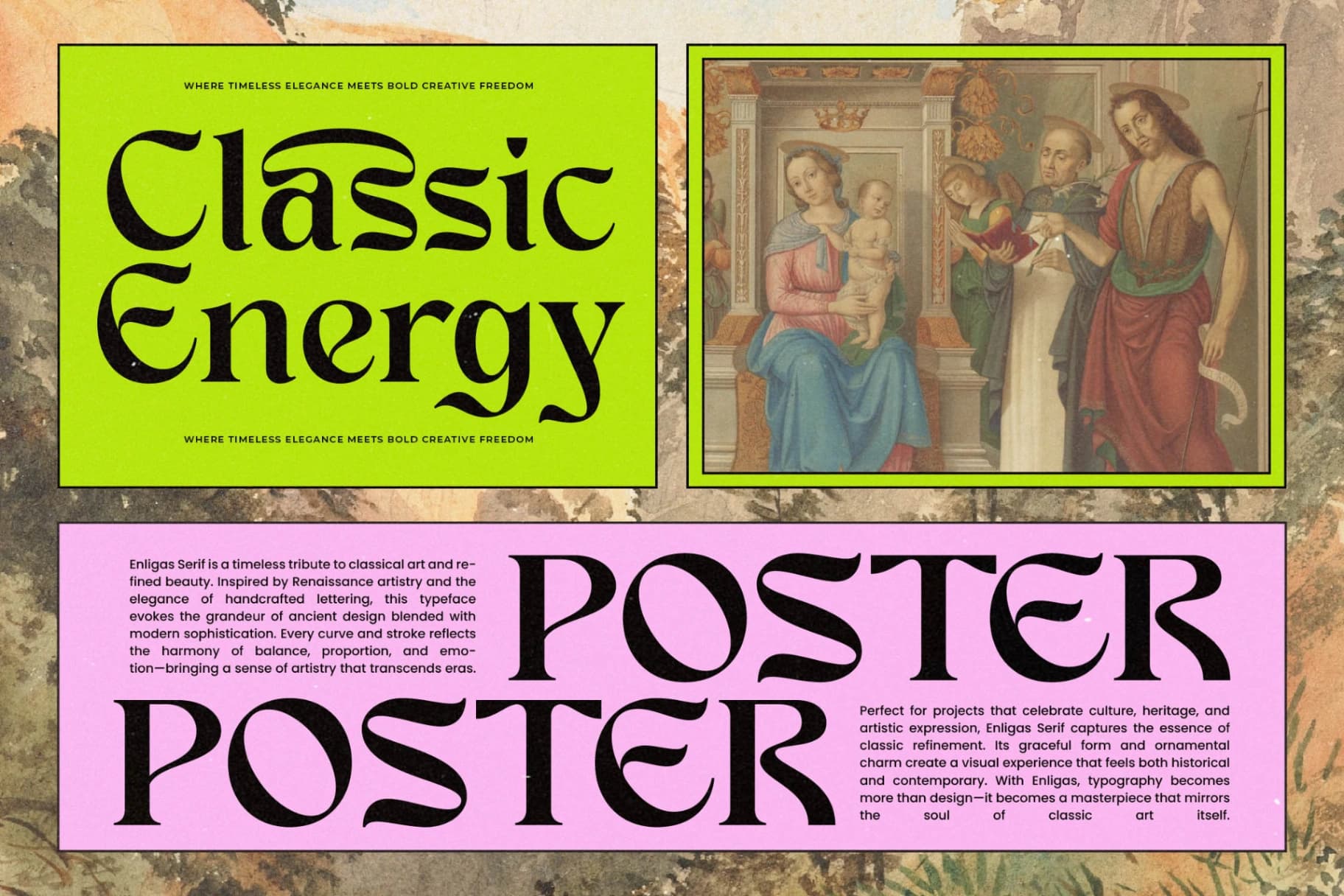 Preview 14 for Enligas - Freestyle Display Typeface
