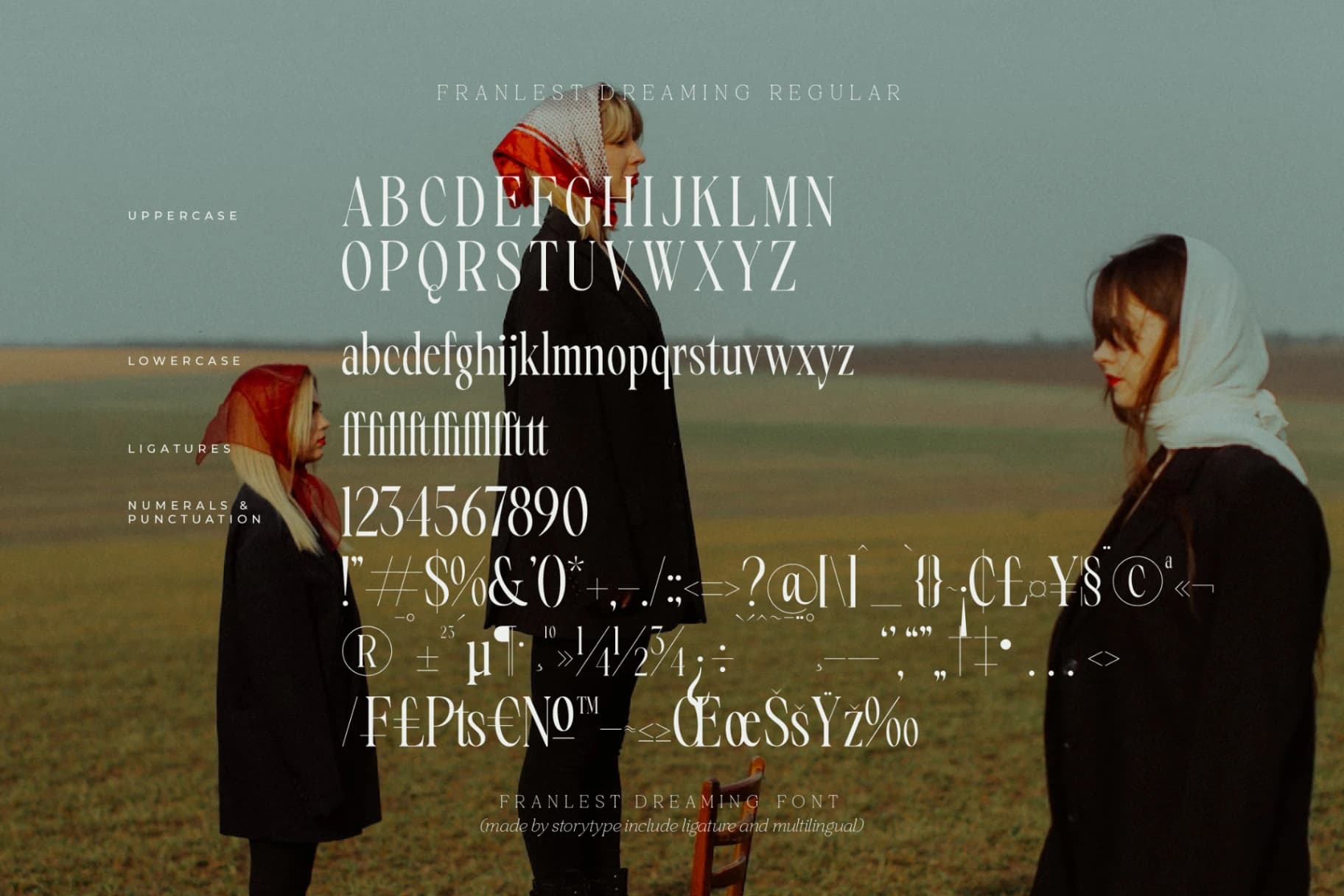 Preview 13 for Franlest Dreaming - Modern Serif Font