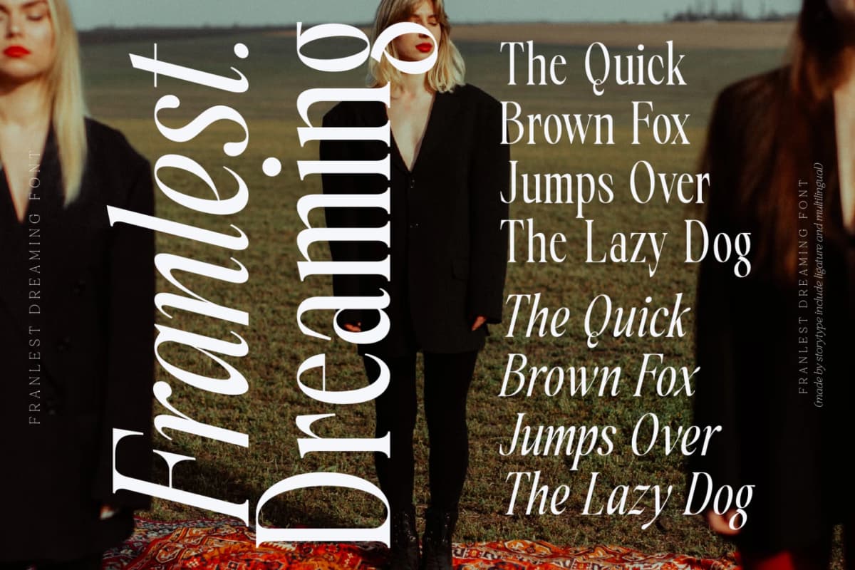 Franlest Dreaming - Modern Serif Font font preview 9