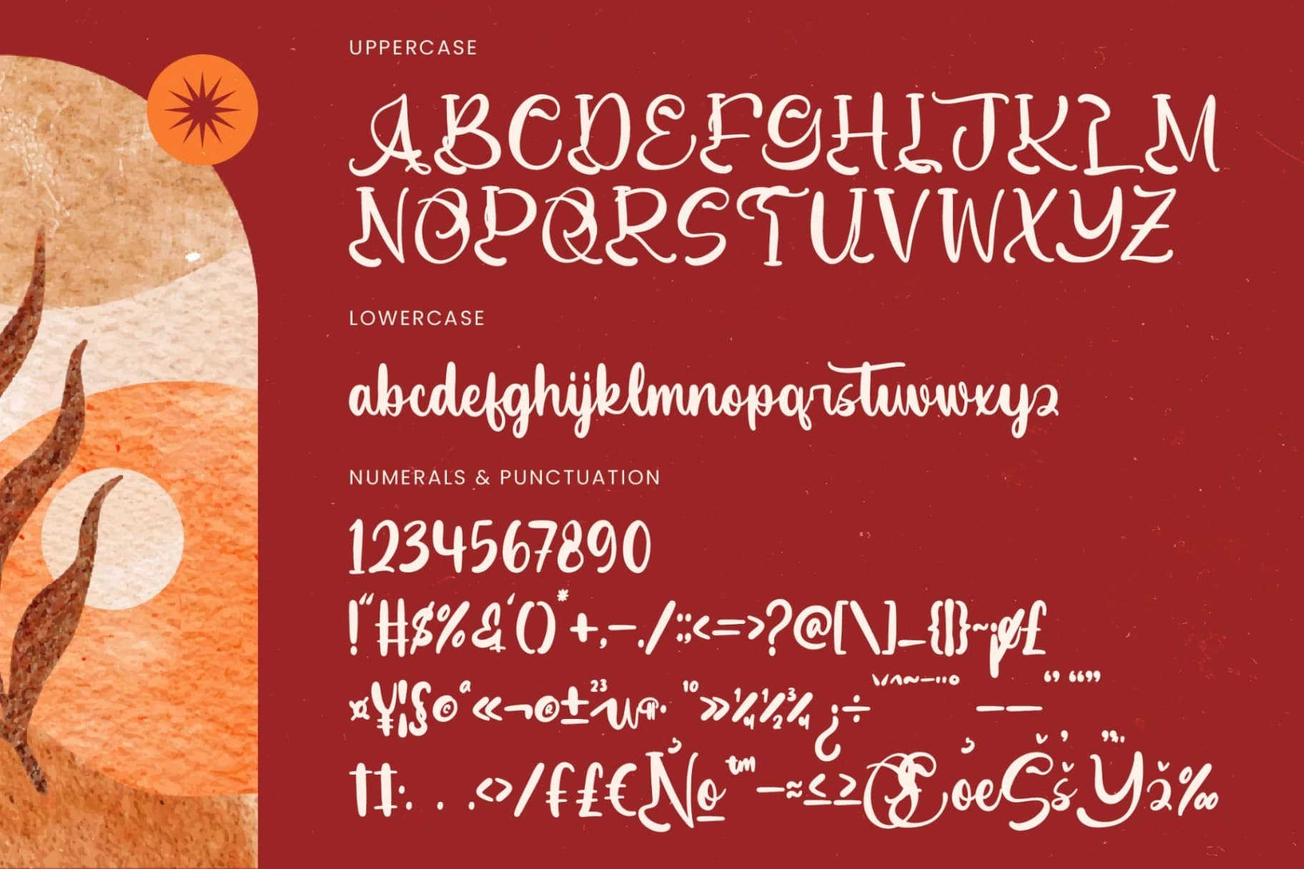Preview 13 for Earthy Nautical - Bold Calligraphy Font