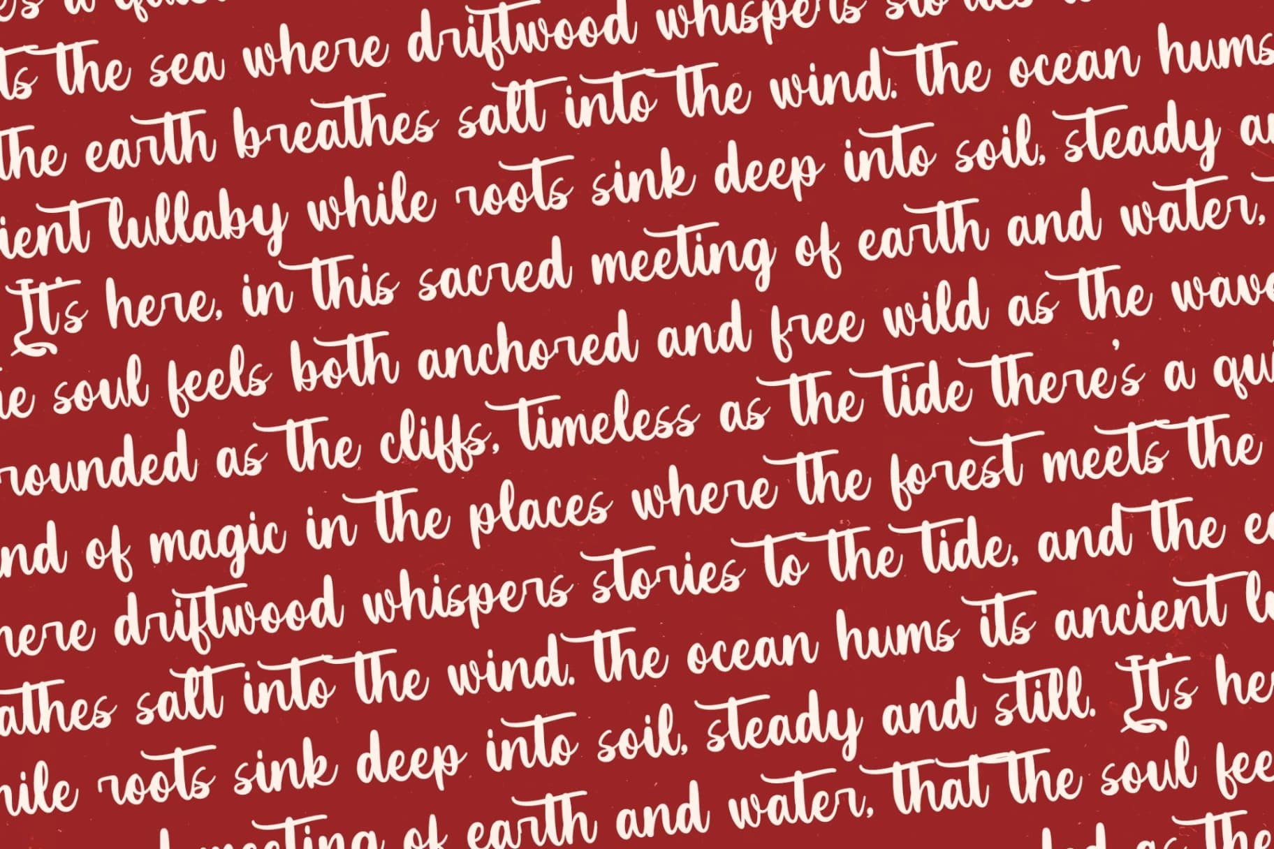 Preview 15 for Earthy Nautical - Bold Calligraphy Font