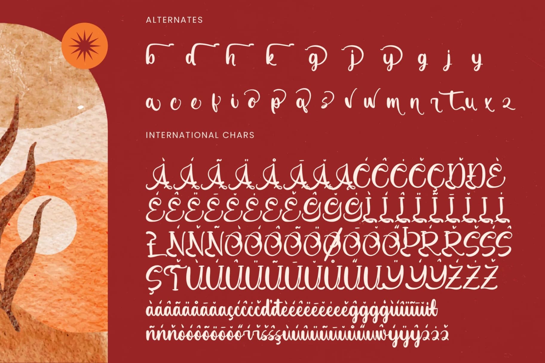 Preview 19 for Earthy Nautical - Bold Calligraphy Font