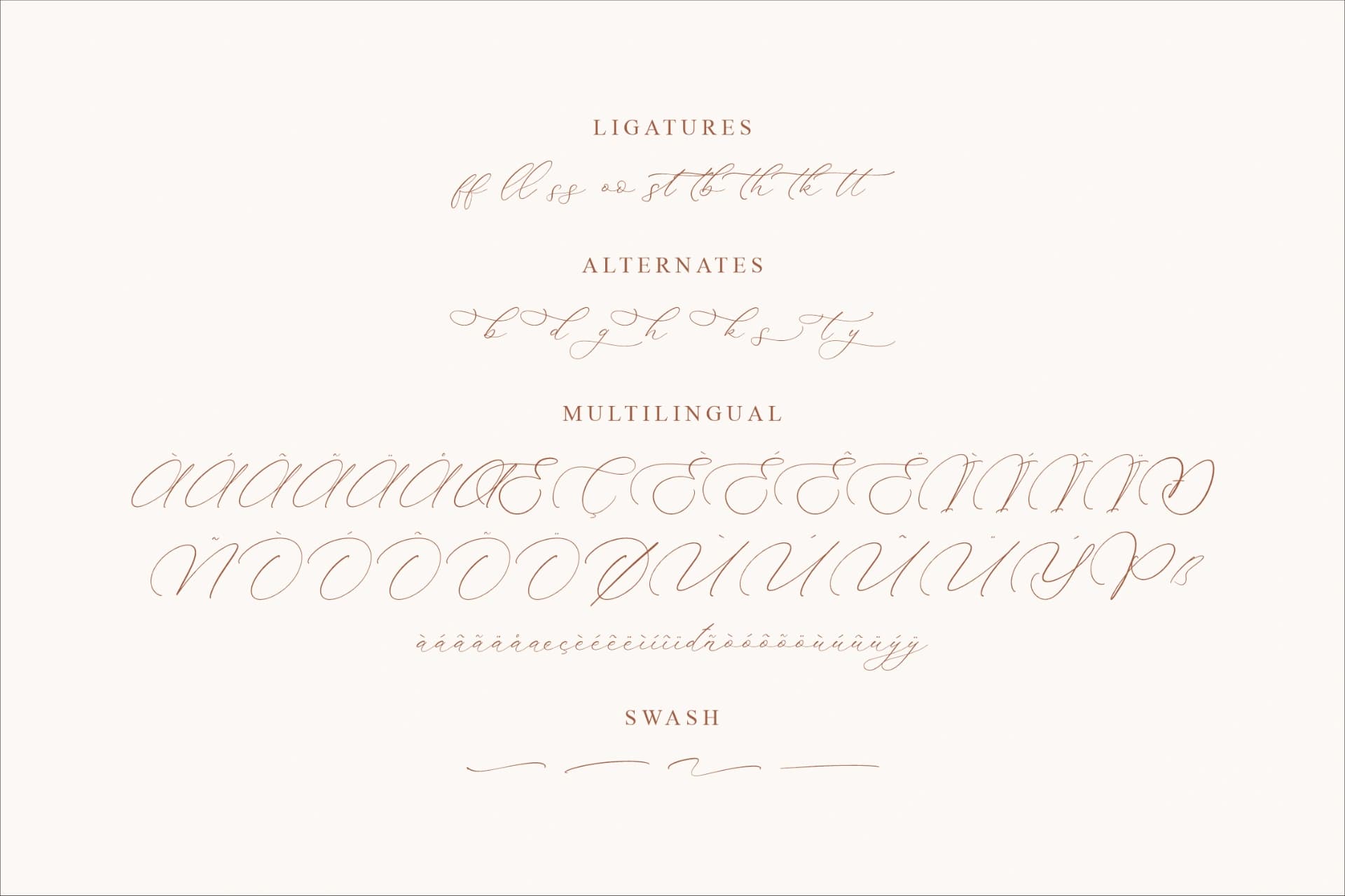 Preview 14 for Madyntha Geradine - Chic Calligraphy Font