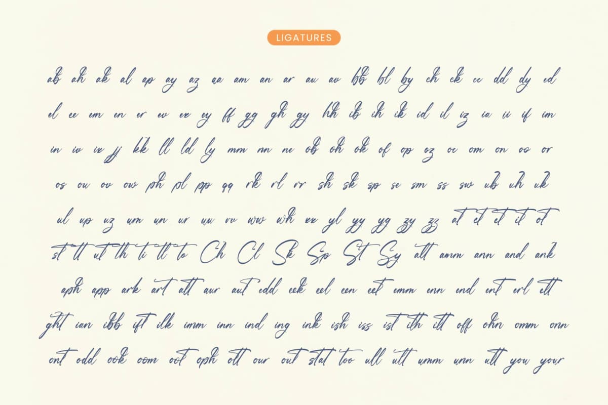 Heartin Daniela - Bold Handwritten Font font preview 18