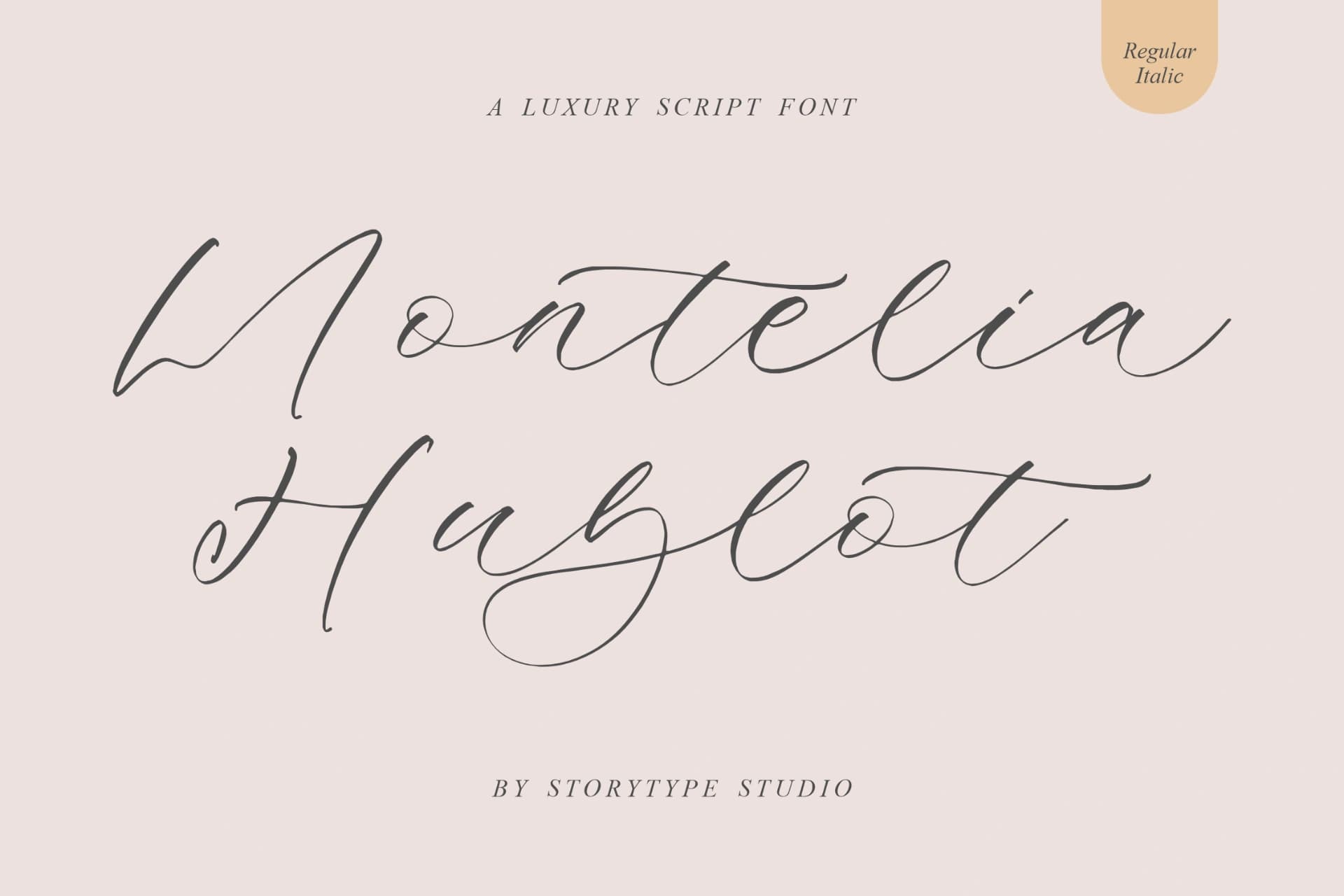 Preview of Montelia Hublot - Luxury Script Font font