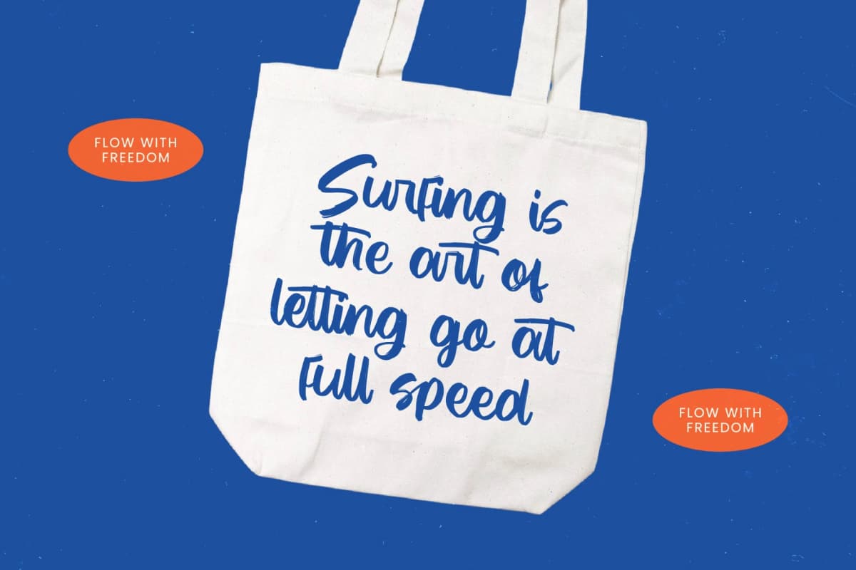 Factual Reality - Modern Brush Font font preview 2