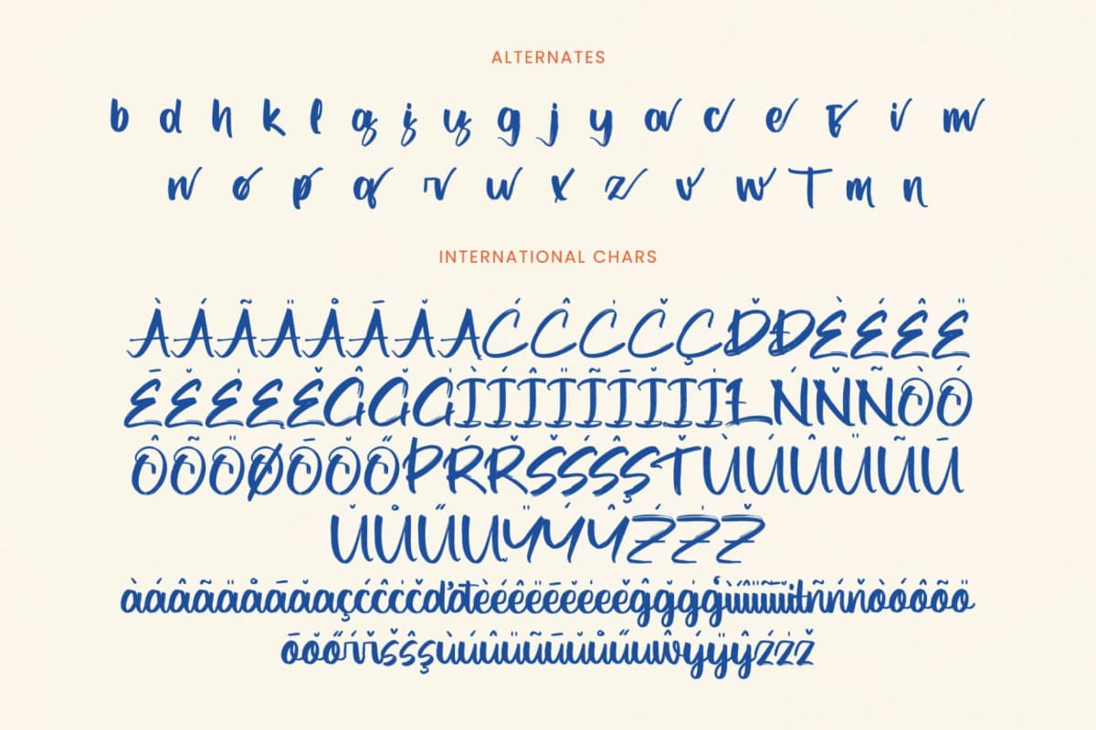 Factual Reality - Modern Brush Font font preview 19