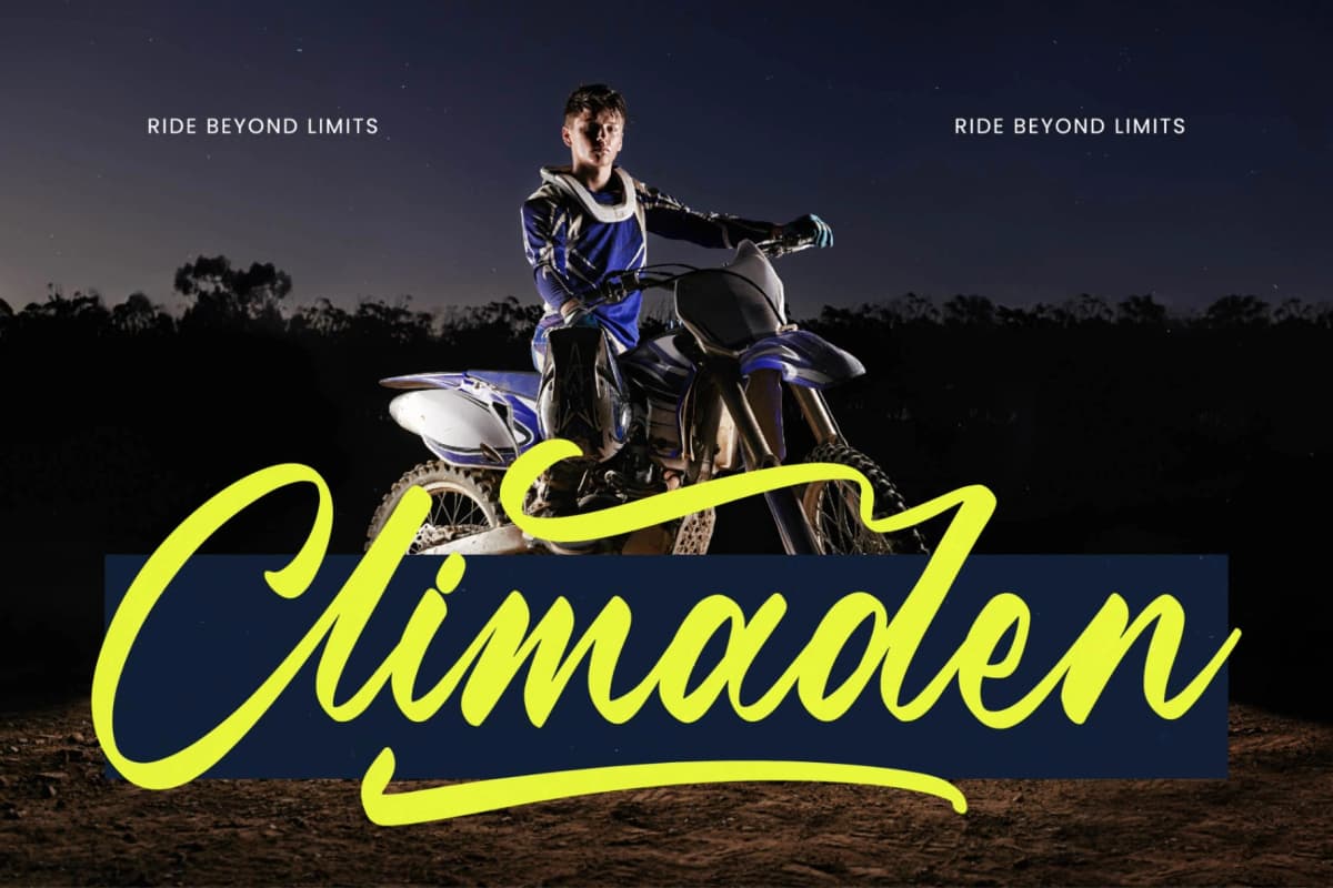 Preview 3 for Manteca Backlif - Bold Calligraphy Font
