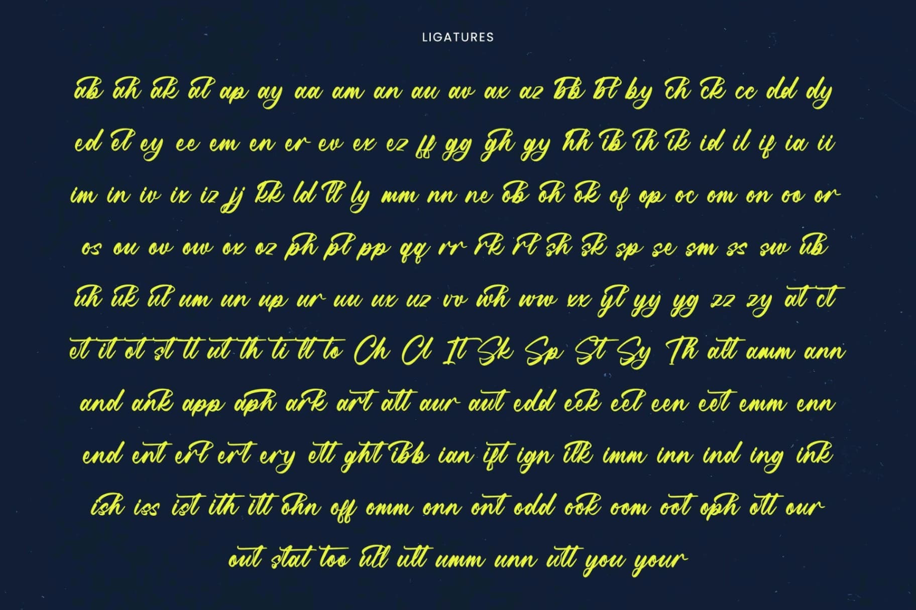 Preview 18 for Manteca Backlif - Bold Calligraphy Font