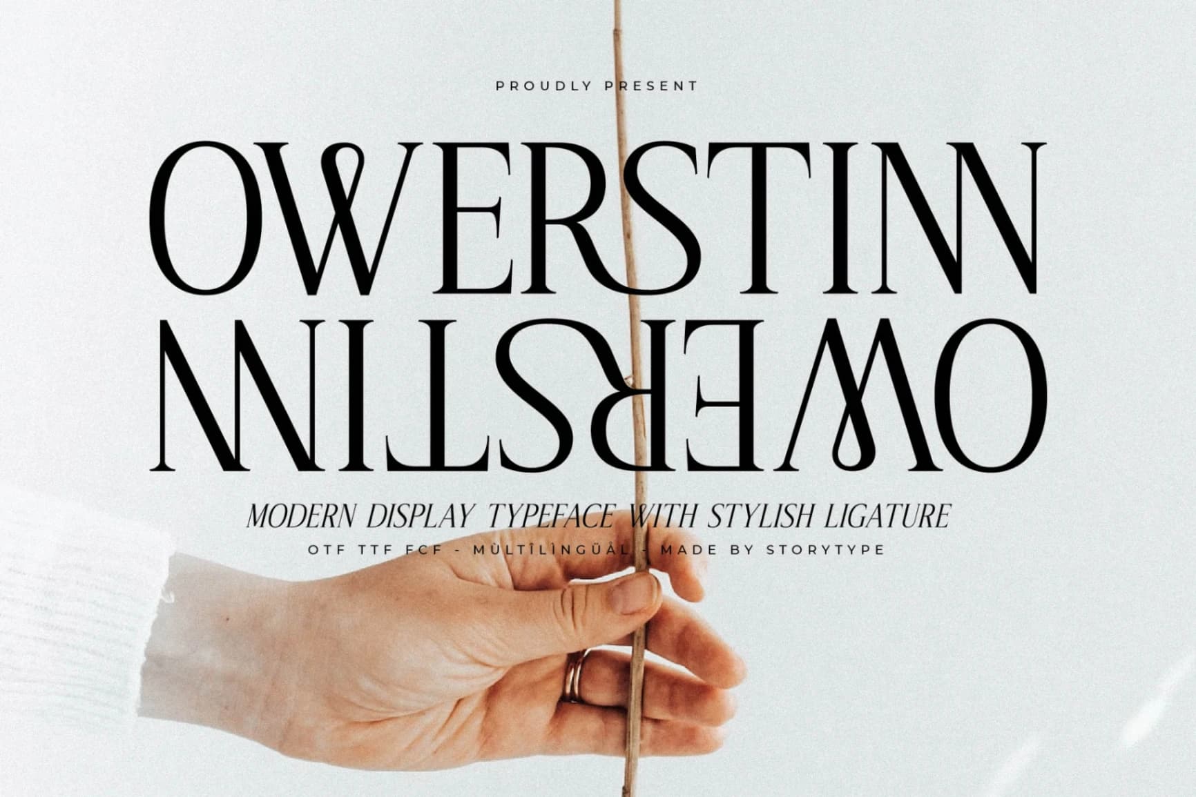 Preview of Owerstinn - Modern Display Typeface font