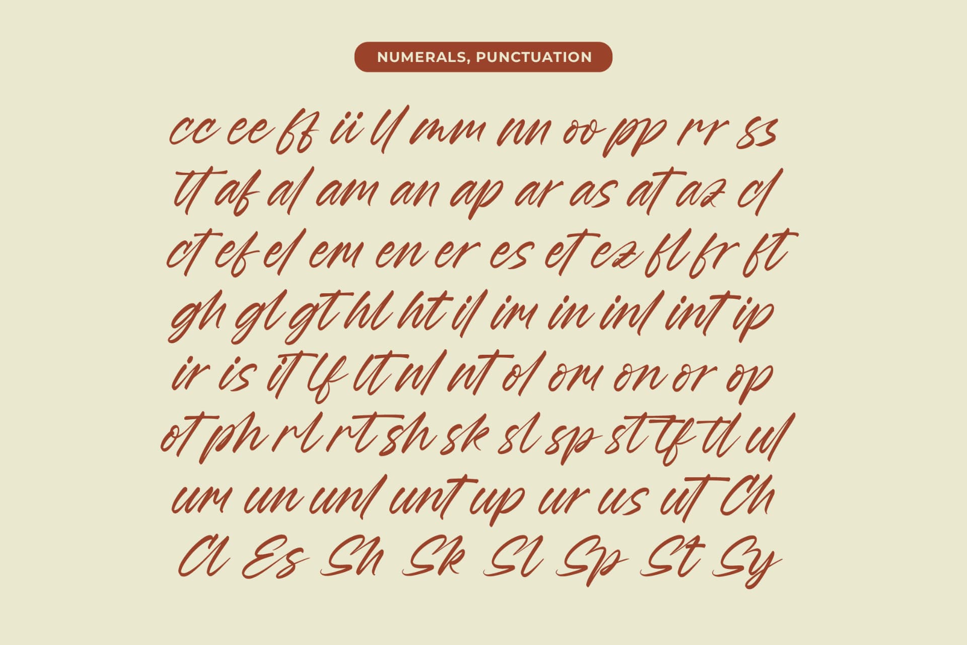 Preview 18 for Esylon Sparted - Bold Brush Type Font