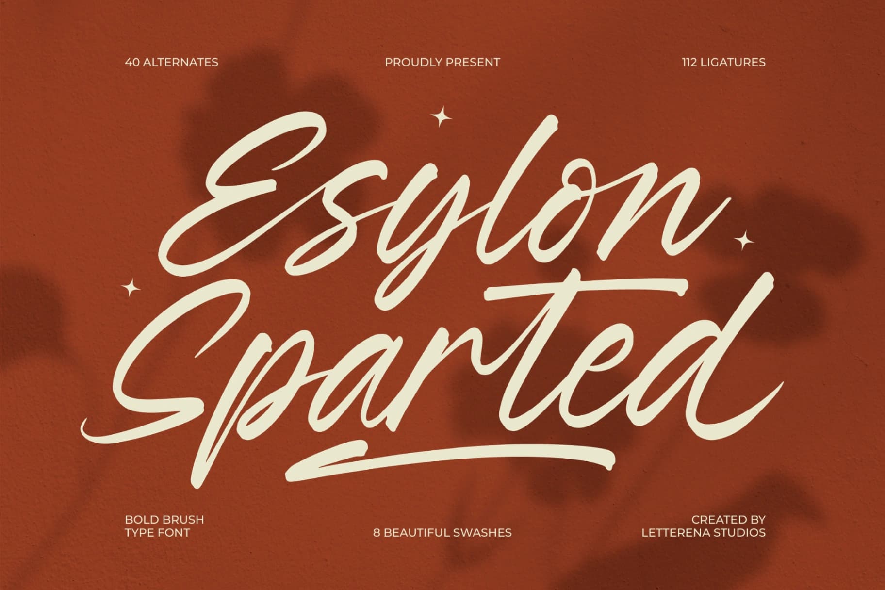 Preview of Esylon Sparted - Bold Brush Type Font font