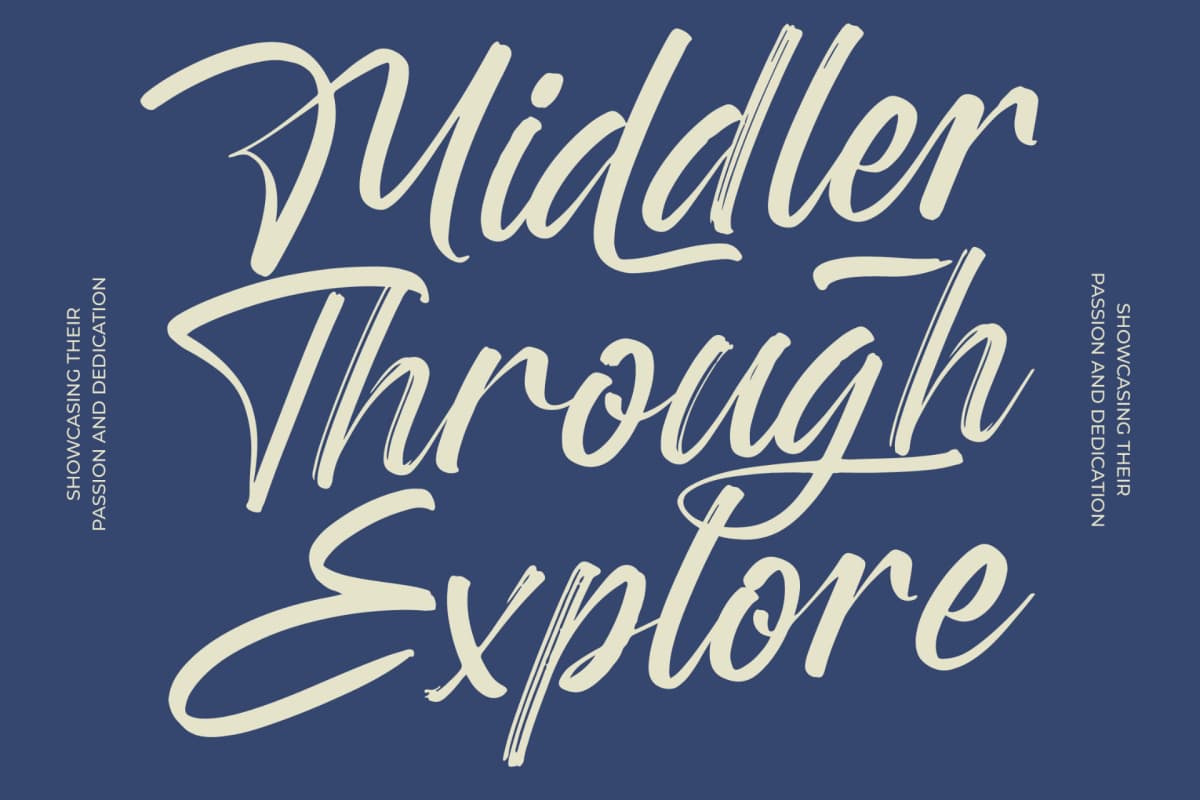 Rangdak Morattes - Bold Brush Type Font font preview 12