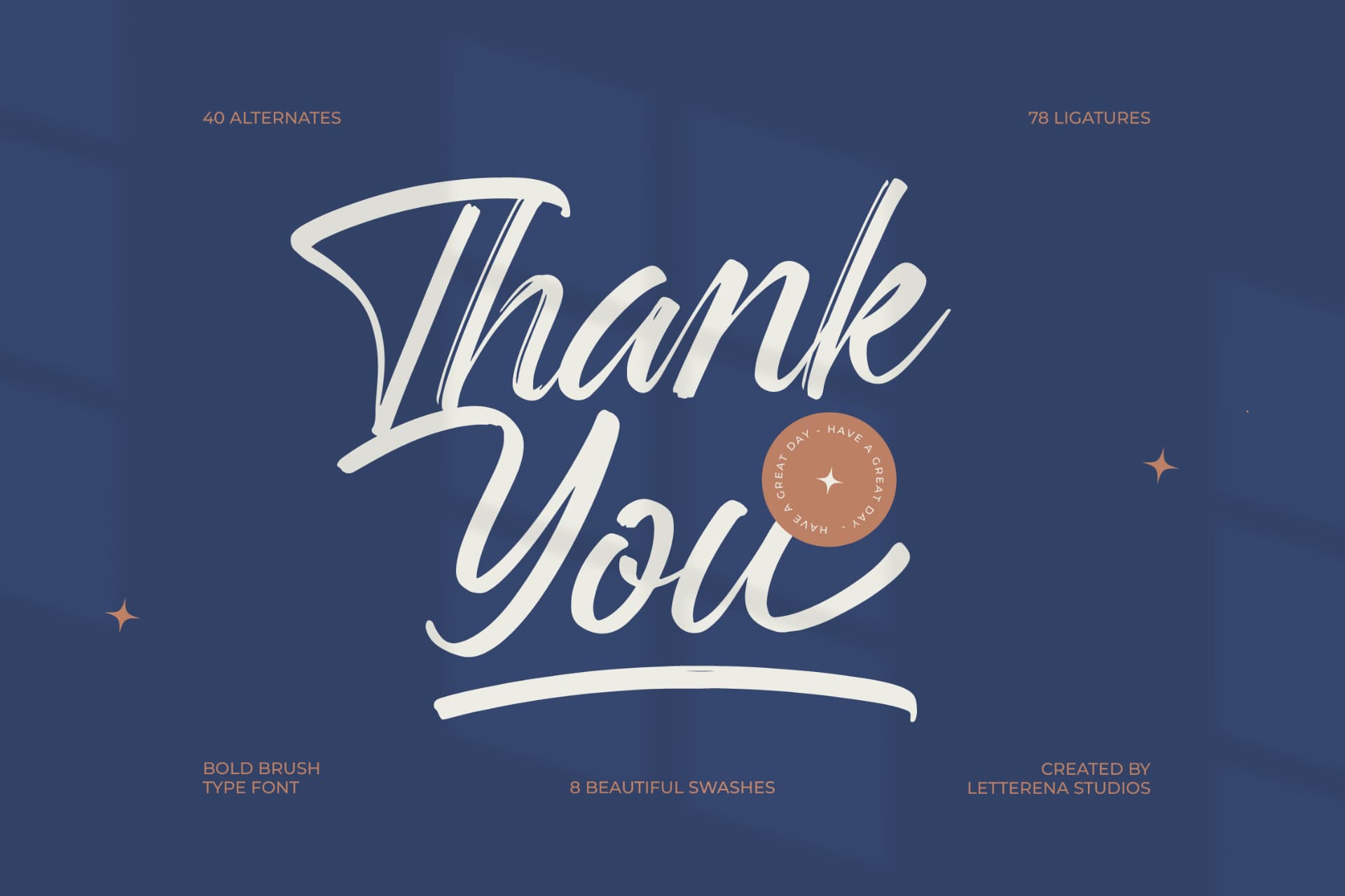Preview 20 for Rangdak Morattes - Bold Brush Type Font