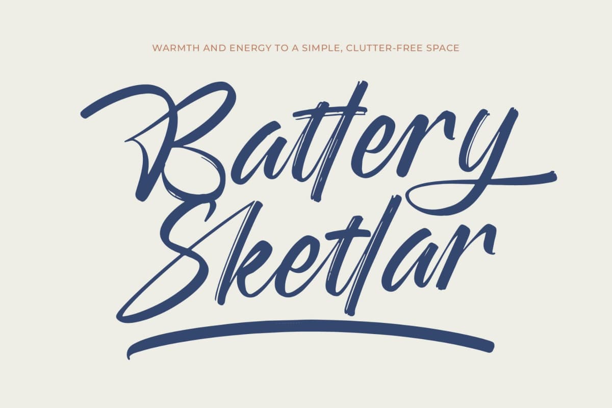 Rangdak Morattes - Bold Brush Type Font font preview 3